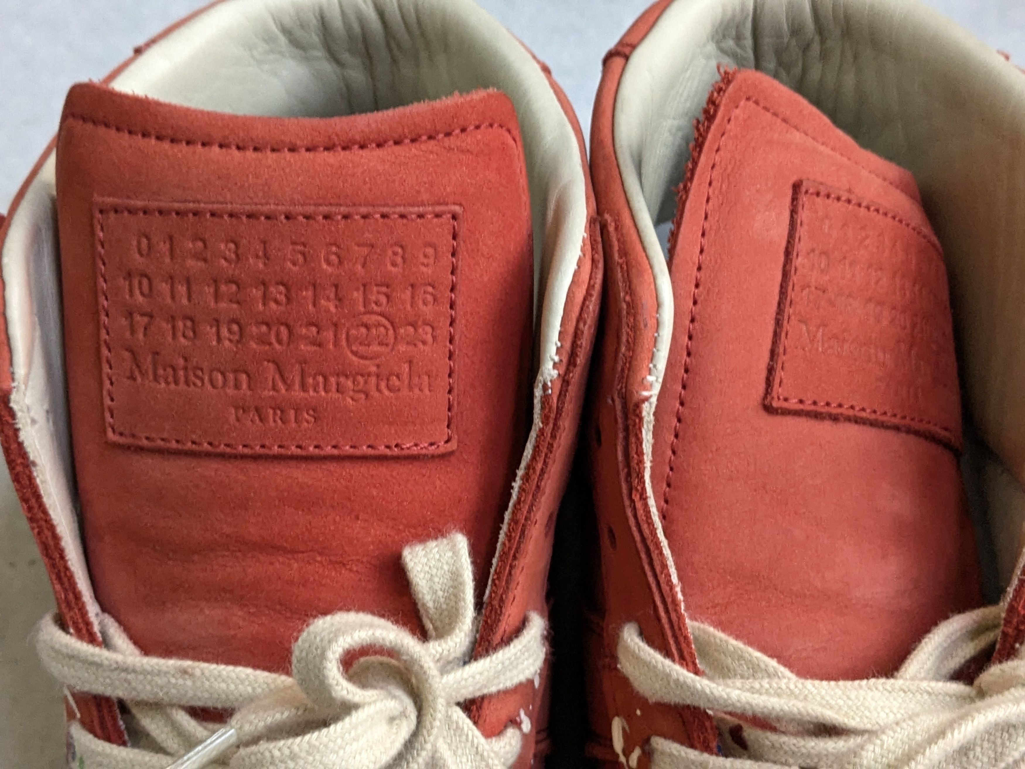 Maison Margiela Maison Margiela Replica GAT Paint Splatter Red 8 41 High Top Size US 8 / EU 41 - 7 Thumbnail