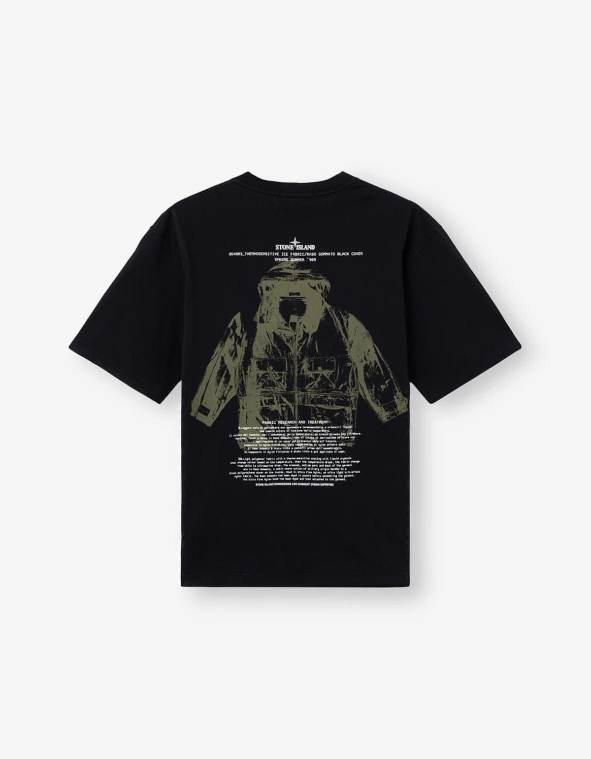 Stone Island Stone Island Black Archivio Print T-Shirt Size US L / EU 52-54 / 3 - 2 Thumbnail