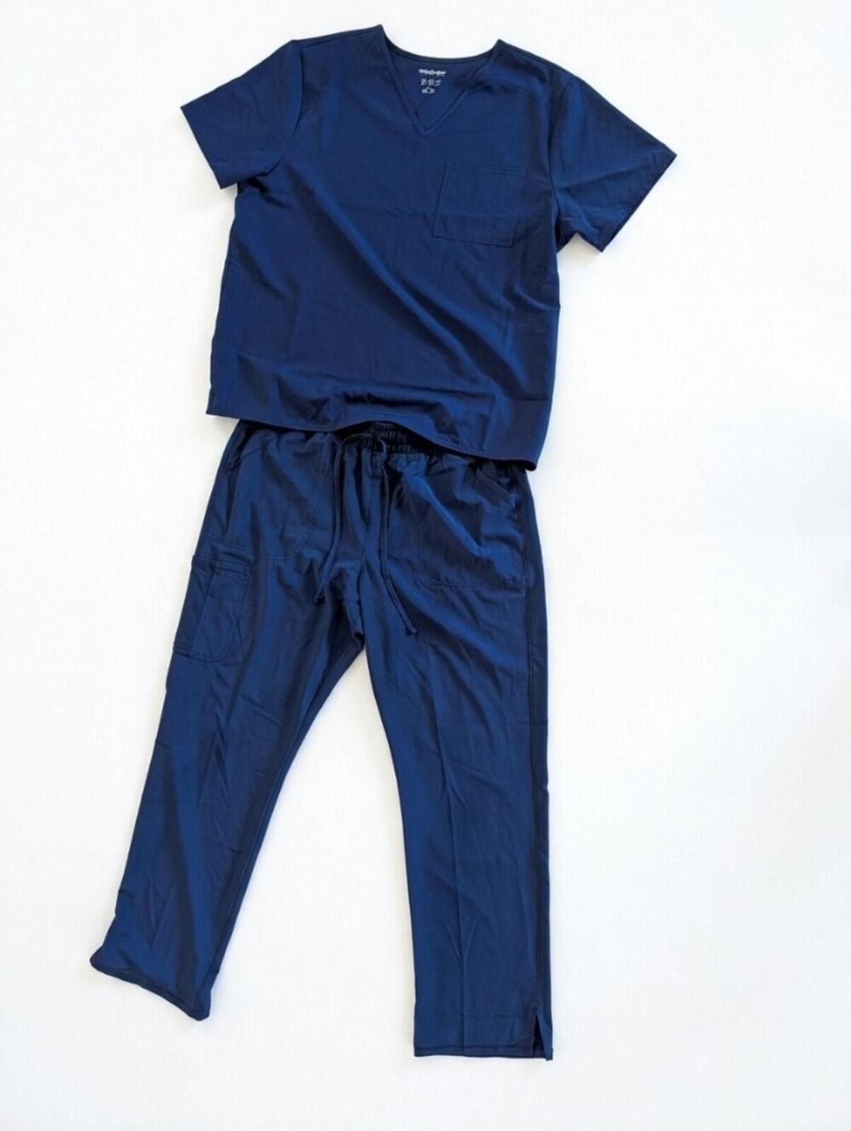 Other Scrubstar Navy V-Neck Medical Scrub Top Size ONE SIZE - 1 Thumbnail