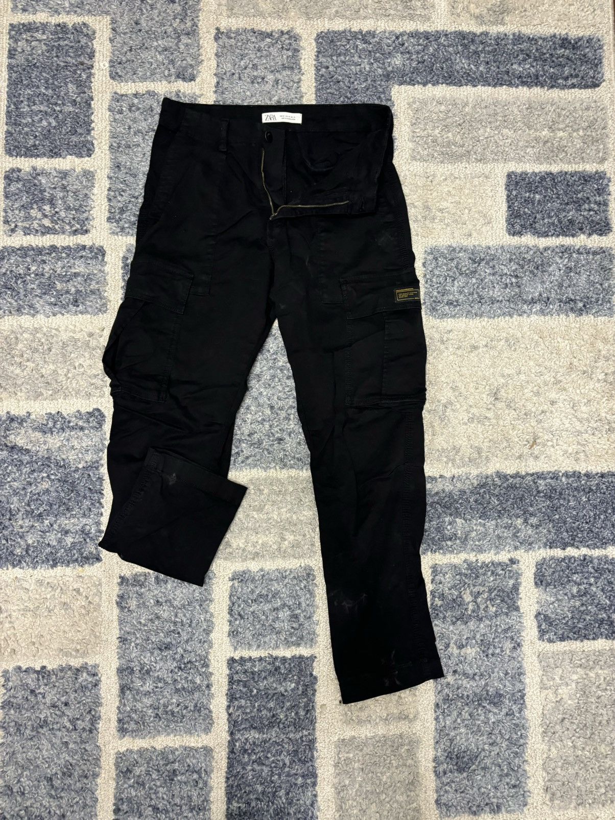 Vintage × Zara Zara Denim Cargo Pant Size US 30 / EU 46 - 2 Thumbnail