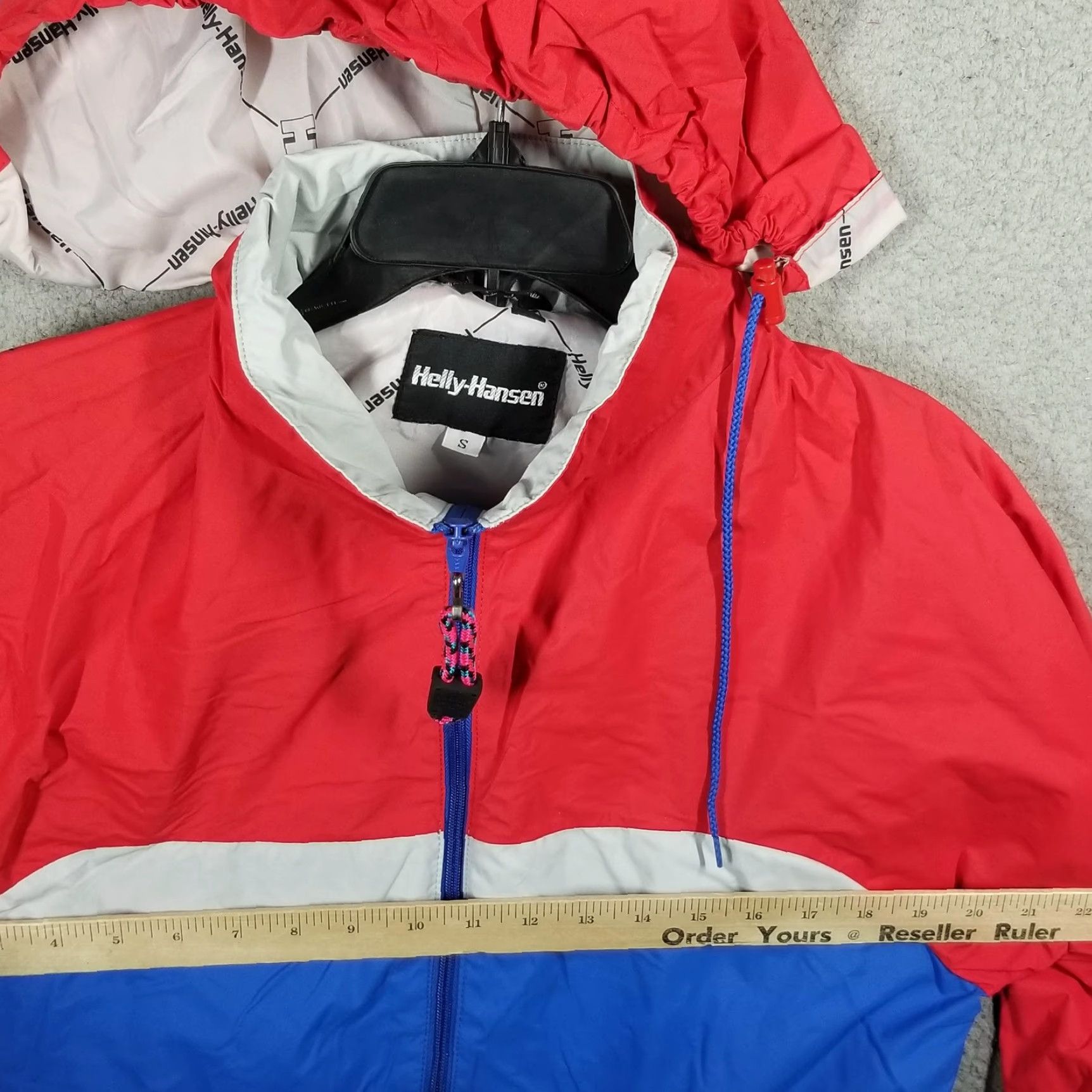 Helly Hansen HELly Hansen Jacket Helly-Tech Lightweight Windbreaker Mens Small Colorblock Red Blue Waterproof Size US S / EU 44-46 / 1 - 5 Thumbnail