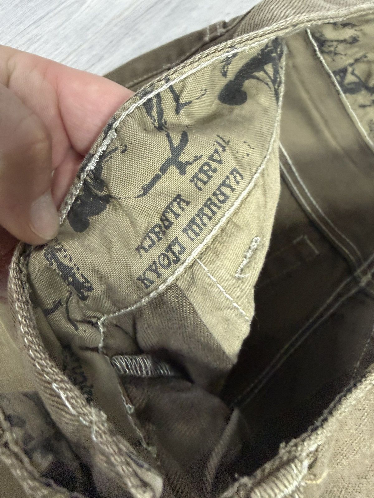 Japanese Brand Kyoji Maruyama archive cargo jeans Y2K Japan designer rare Size US 32 / EU 48 - 11 Thumbnail