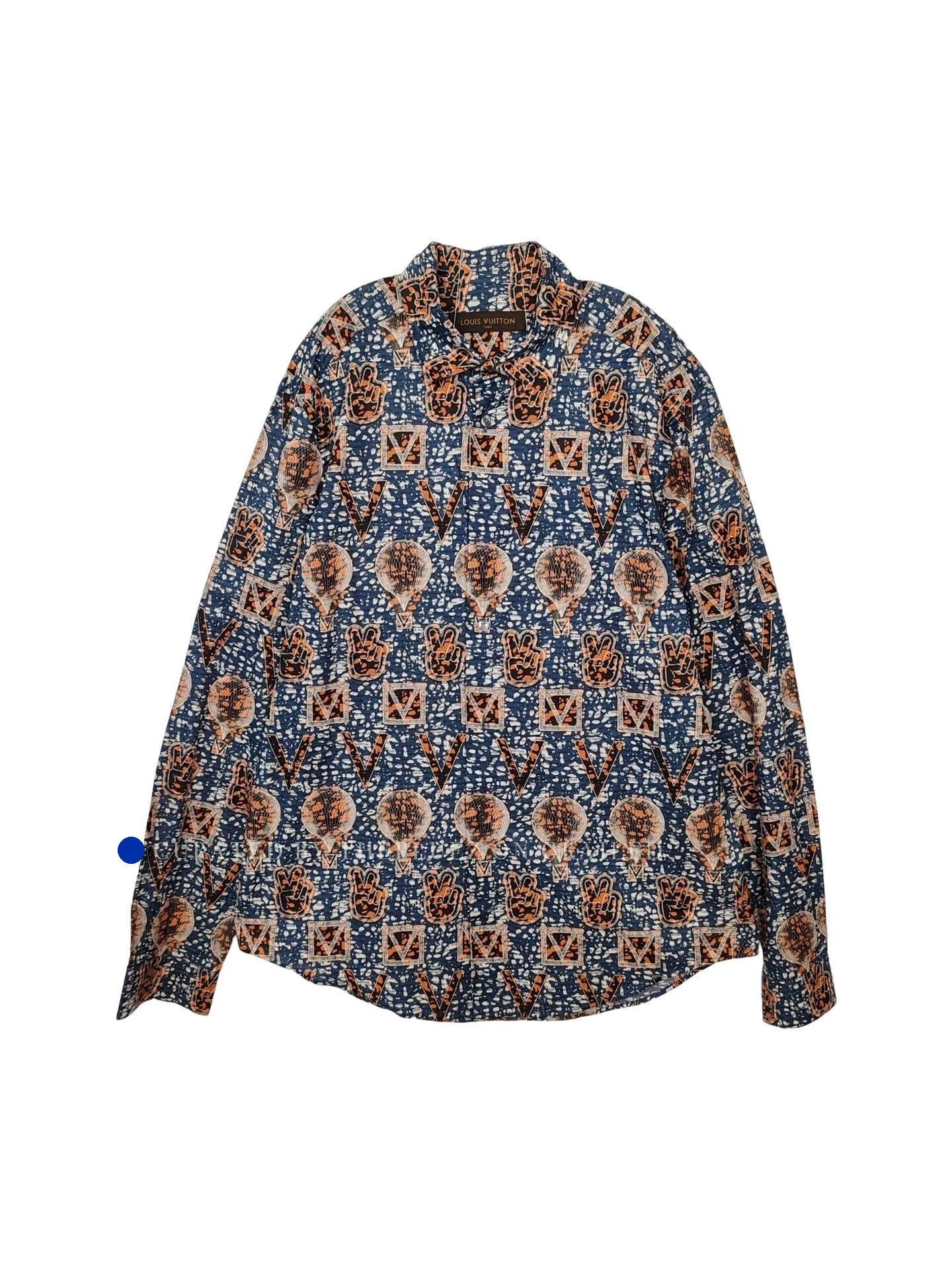 Louis Vuitton Multi-Pattern Long Sleeve Button-Up Shirt Size US XL / EU 56 / 4 - 1 Thumbnail