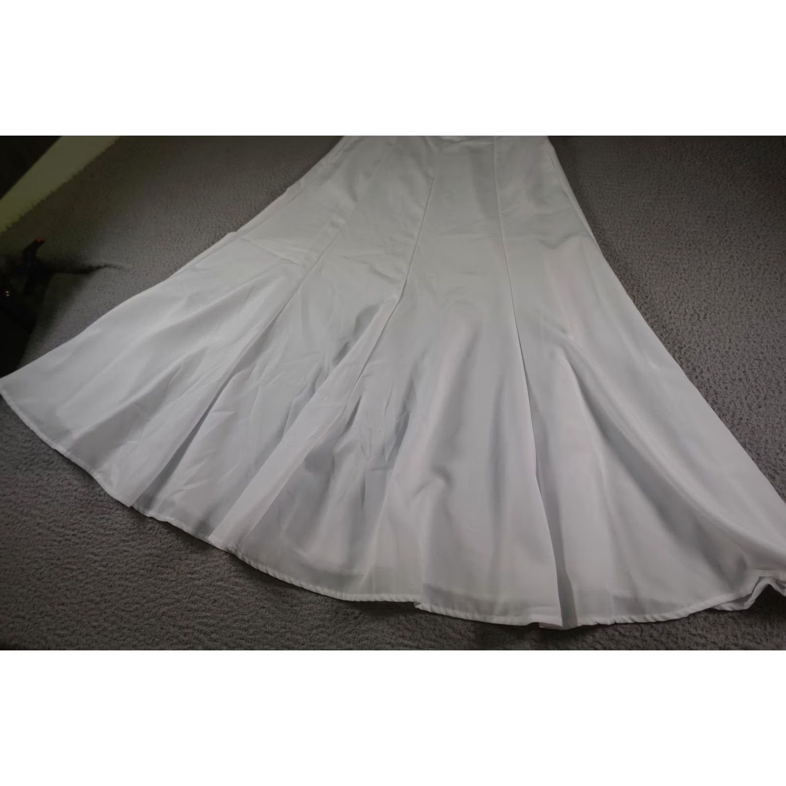 DANCER VINTAGE Western Skirt Womens Medium White Cowgirl Rodeo Square Dance Show Farm Size 32" / US 10 / IT 46 - 4 Thumbnail