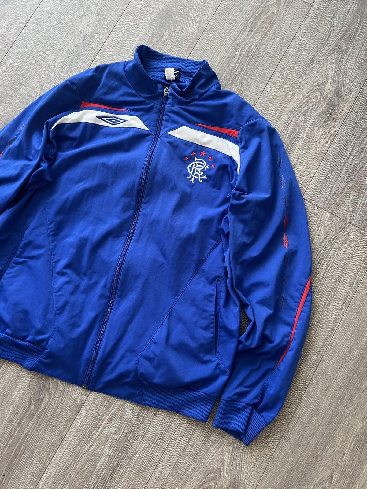 Umbro × Vintage Vintage Umbro Rangers Football Track Jacket Soccer Size US XXL / EU 58 / 5 - 2 Thumbnail