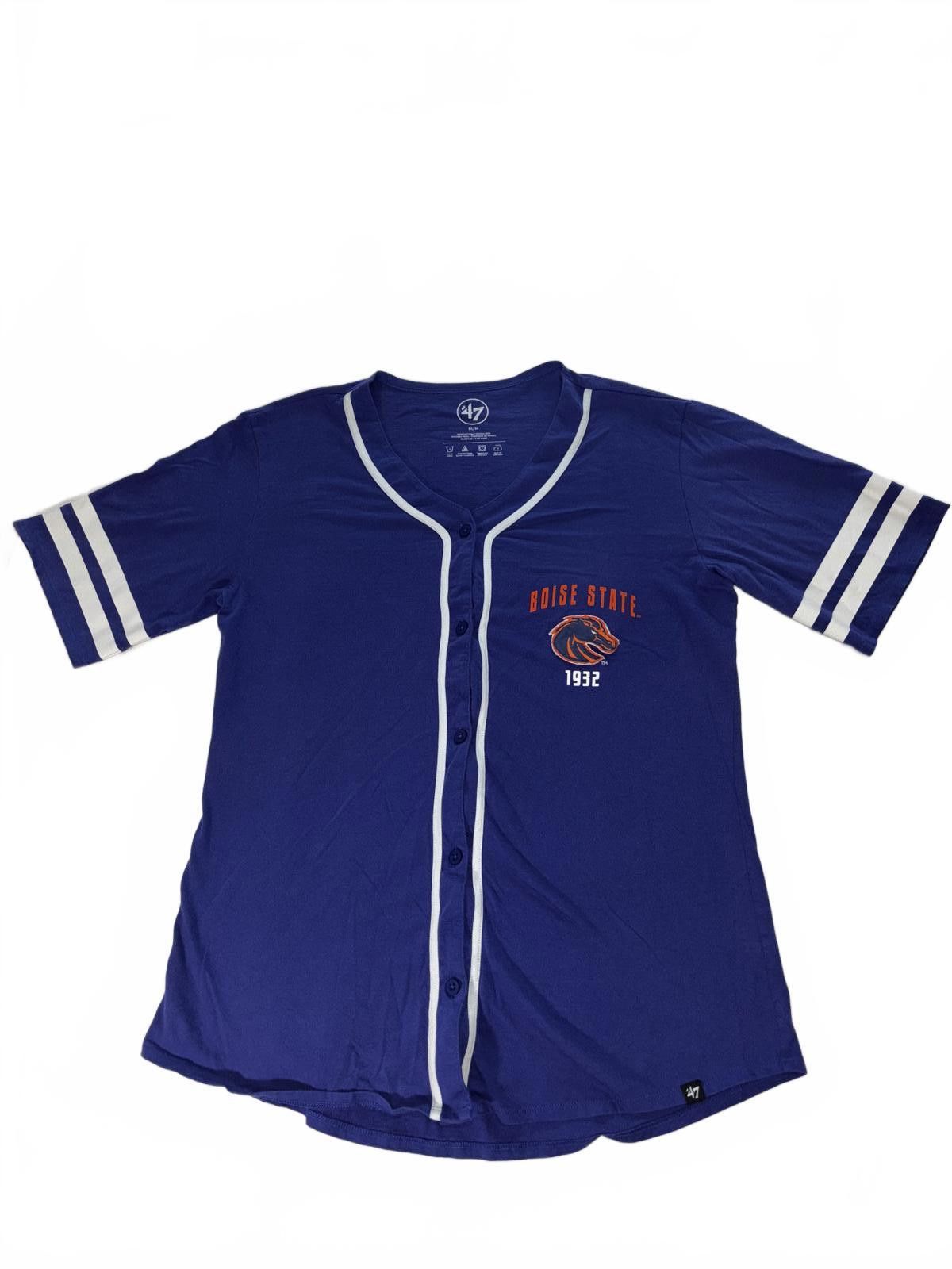 47 Boise State Broncos Women's Button-Up Tee - Blue Size M / US 6-8 / IT 42-44 - 1 Thumbnail