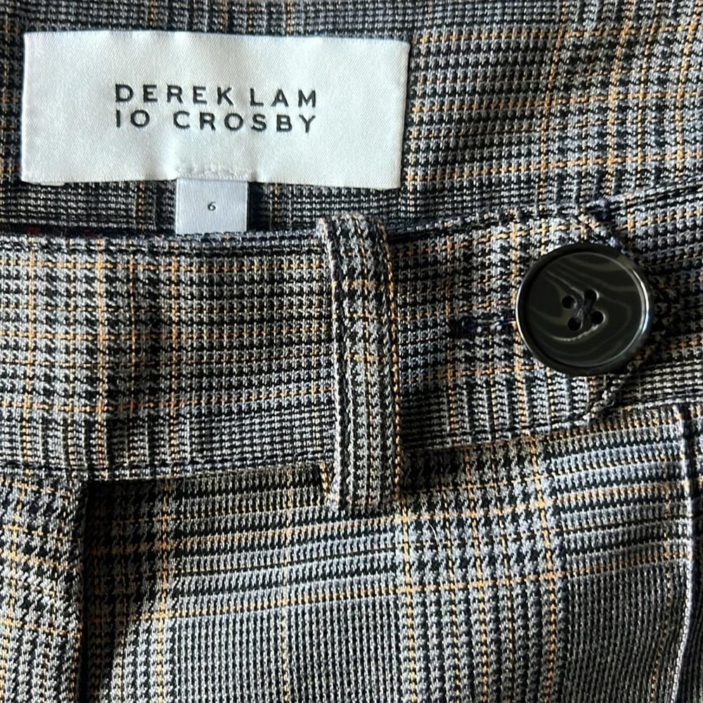 Derek Lam 10 Crosby DEREK LAM 10 CROSBY Plaid Cropped Pants Size 6 Size 28" / US 6 / IT 42 - 6 Thumbnail