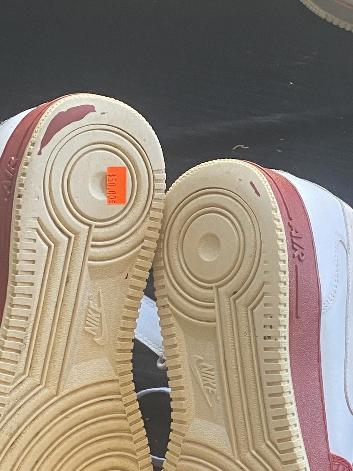 Nike Nike Air Force 1 Mid '07 315123-113 Men White/Red Leather 13 Size US 12 / IT 42 - 12 Thumbnail