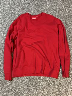 Supreme Cutout Logo Crewneck | Grailed