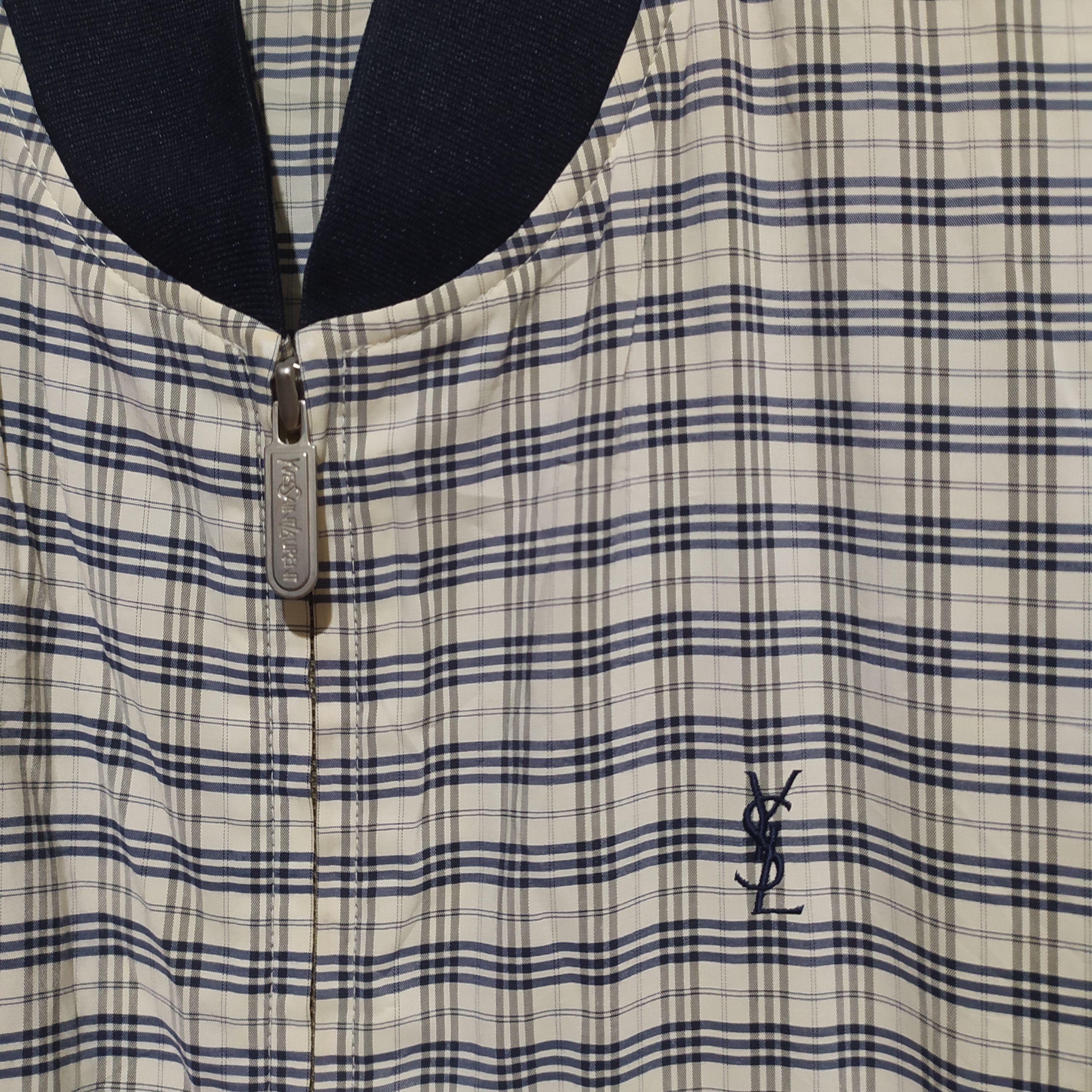 Vintage × Yves Saint Laurent Vintage and Rare YSL Tartan Plaid Jacket Size US L / EU 52-54 / 3 - 2 Thumbnail