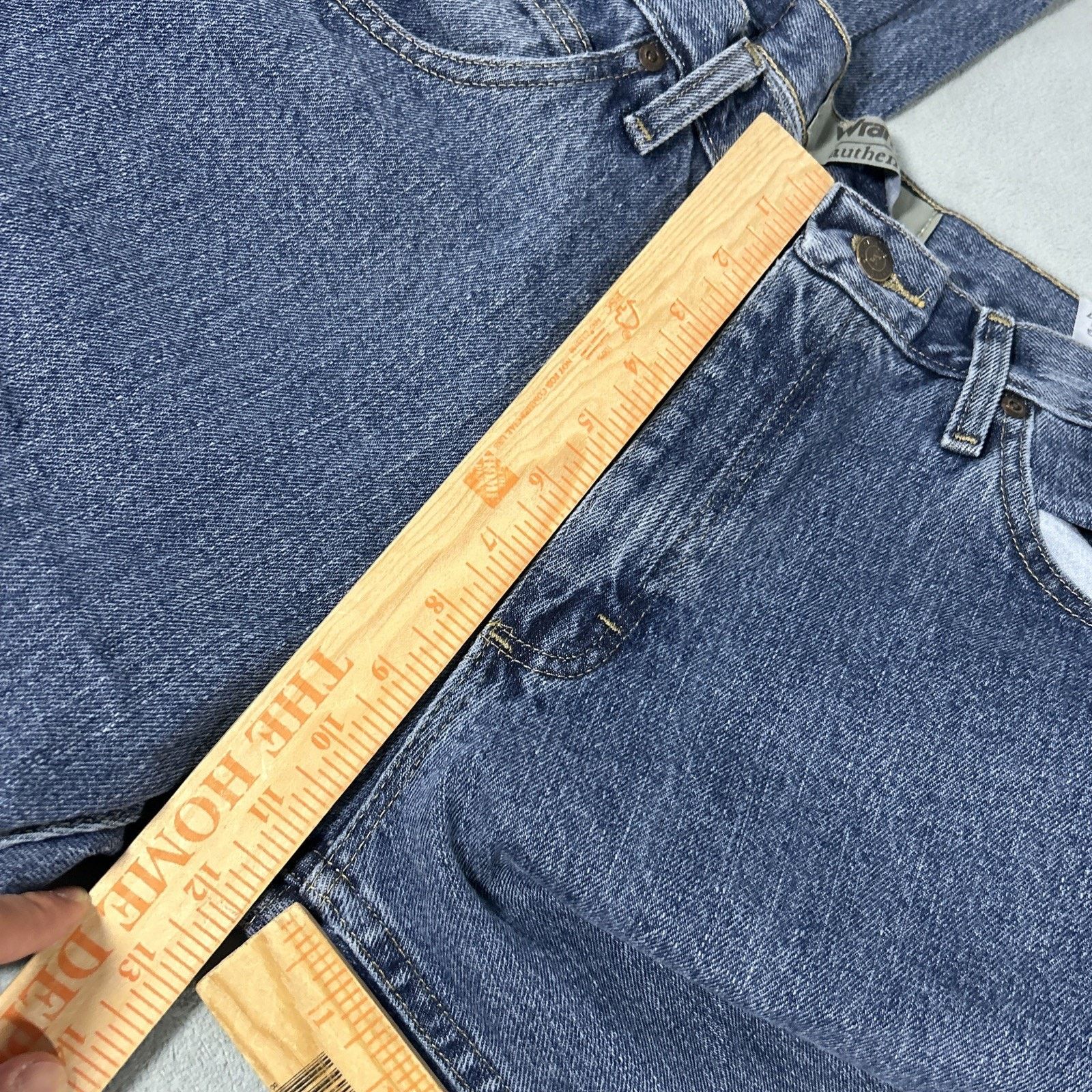Wrangler Y2k 2000s Wrangler Baggy Straight Jeans Mens 34x29 Hamilton Size US 34 / EU 50 - 6 Thumbnail
