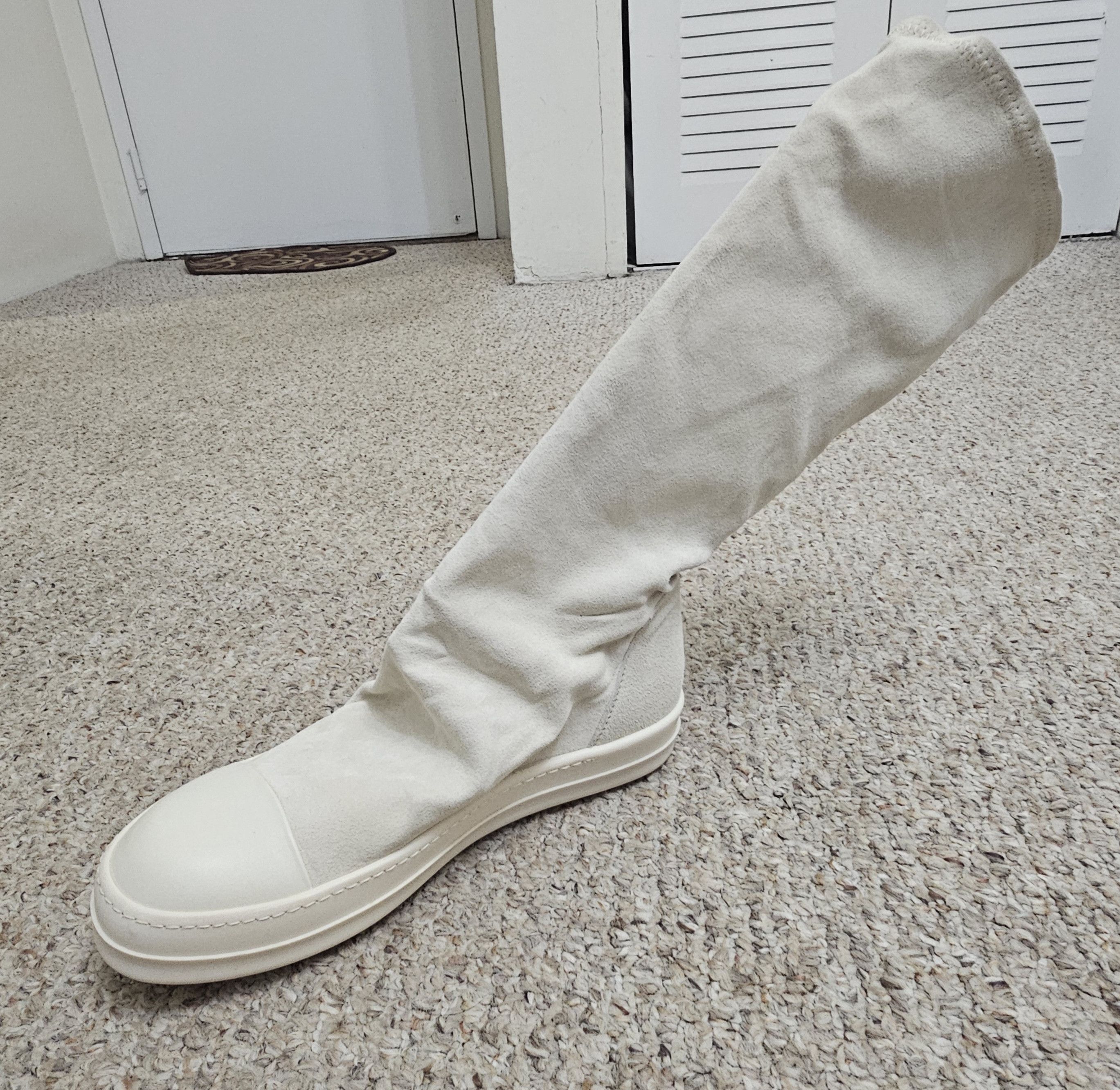 Rick Owens RICK OWENS WHITE SOCK SNEAKERS US 9.5 EU 42.5  display picture 3