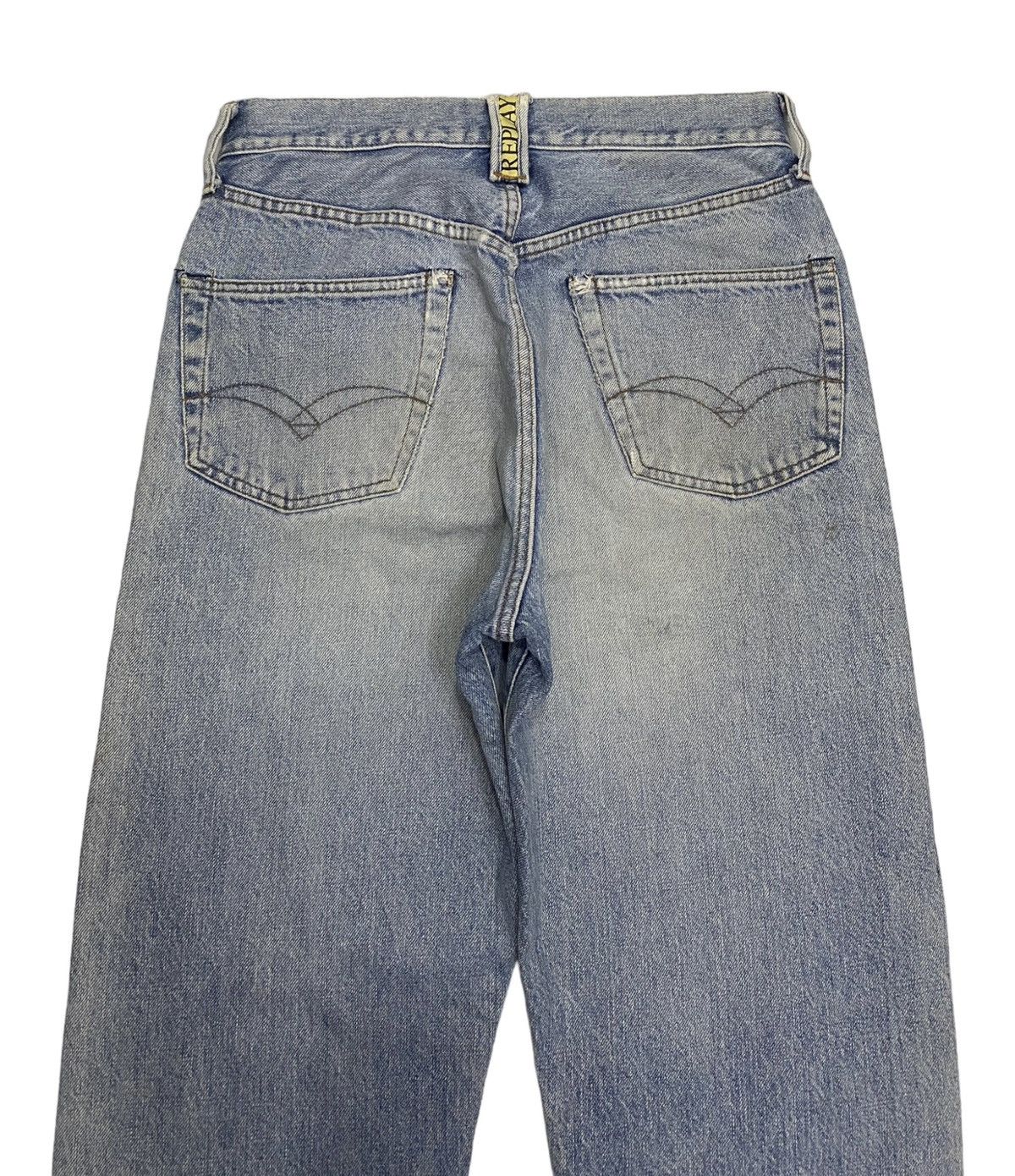 If Six Was Nine BAGGY JEANS REPLAY DISTRESSED DENIM JEANS Size US 30 / EU 46 - 6 Thumbnail