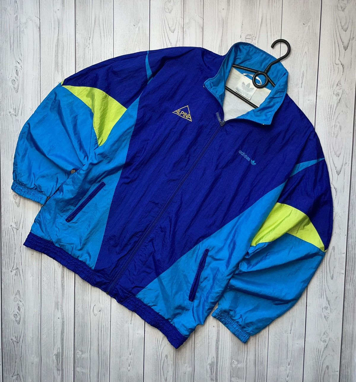 Vintage Vintage Alpina x Adidas tracksuit size L rare blue Size US L / EU 52-54 / 3 - 2 Thumbnail