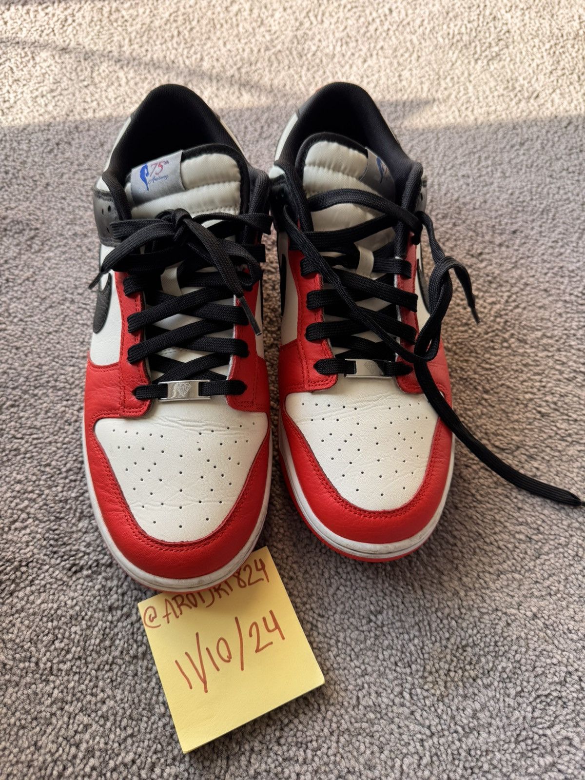 Nike Nike Dunk Low EMB "75th Anniversary" Size US 12 / EU 45 - 1 Thumbnail
