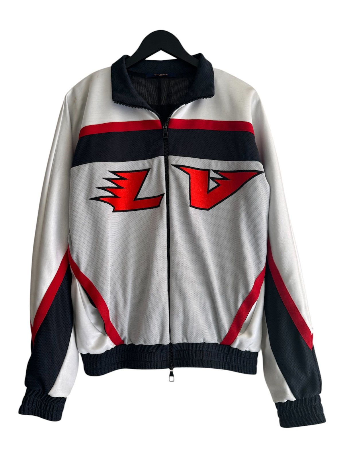 Louis Vuitton Louis Vuitton Embroidered Runway Rare Zip Up Track Jacket Size US M / EU 48-50 / 2 - 1 Thumbnail