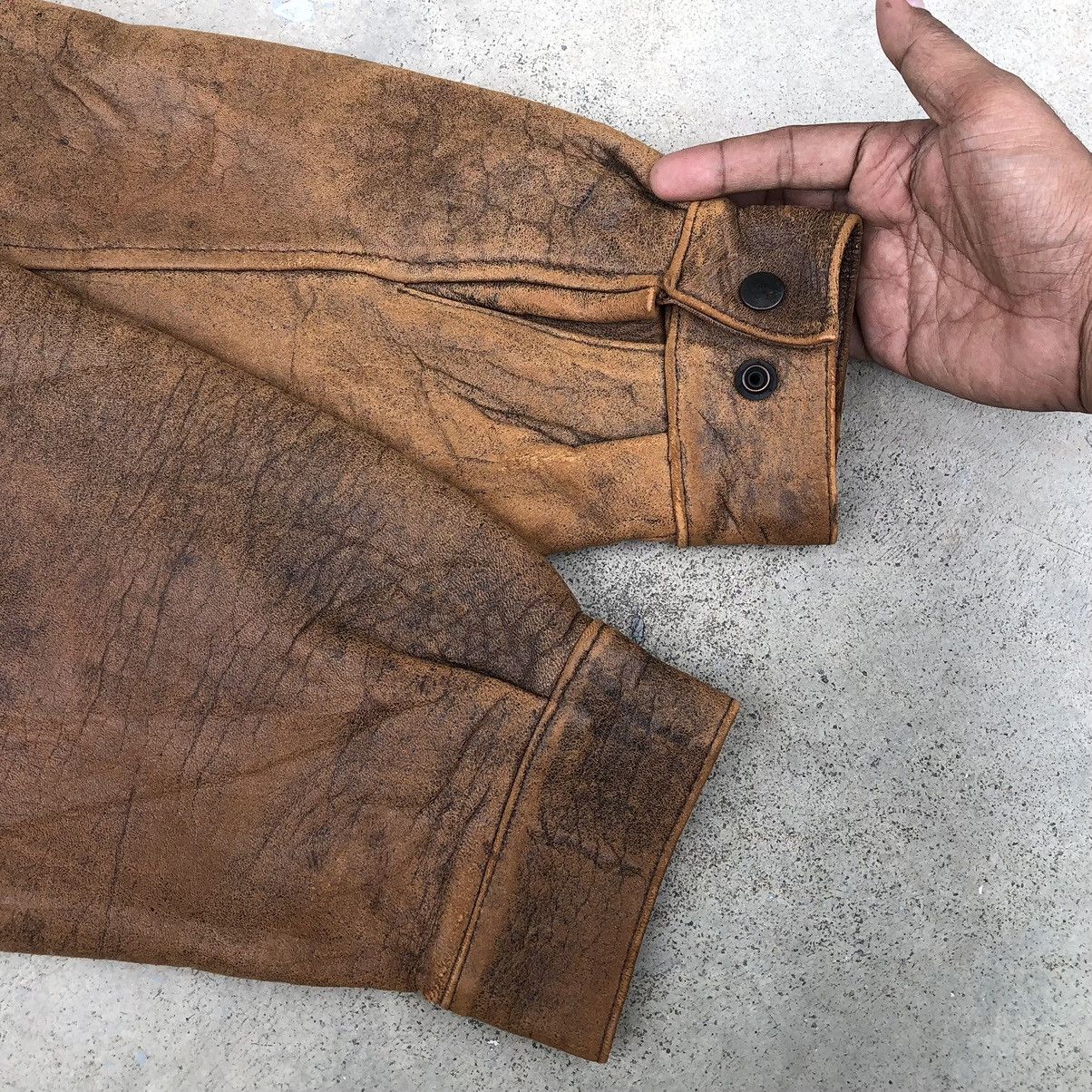 Vintage Vintage Reno Styled In France Leather Bomber Jacket Size US M / EU 48-50 / 2 - 14 Thumbnail