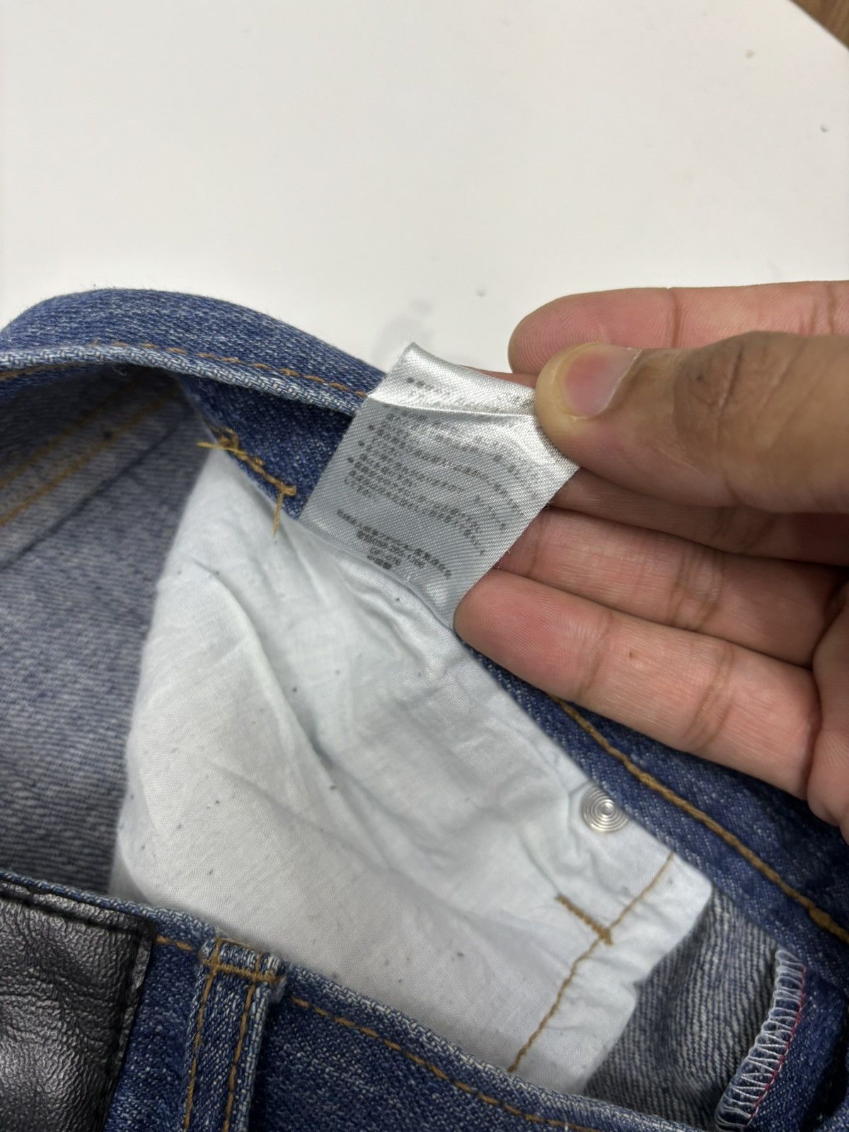 45rpm × 5351 POUR LES HOMMES × Kapital Vintage Japanese Brand Patchwork Jeans 5zip Five Denim Jean Size US 32 / EU 48 - 11 Thumbnail