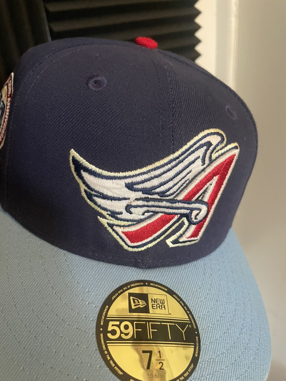 MyFitteds 7 3/8 Lemon Zest Anaheim Angels myfitteds 2tone fitted hat Size ONE SIZE - 4 Thumbnail