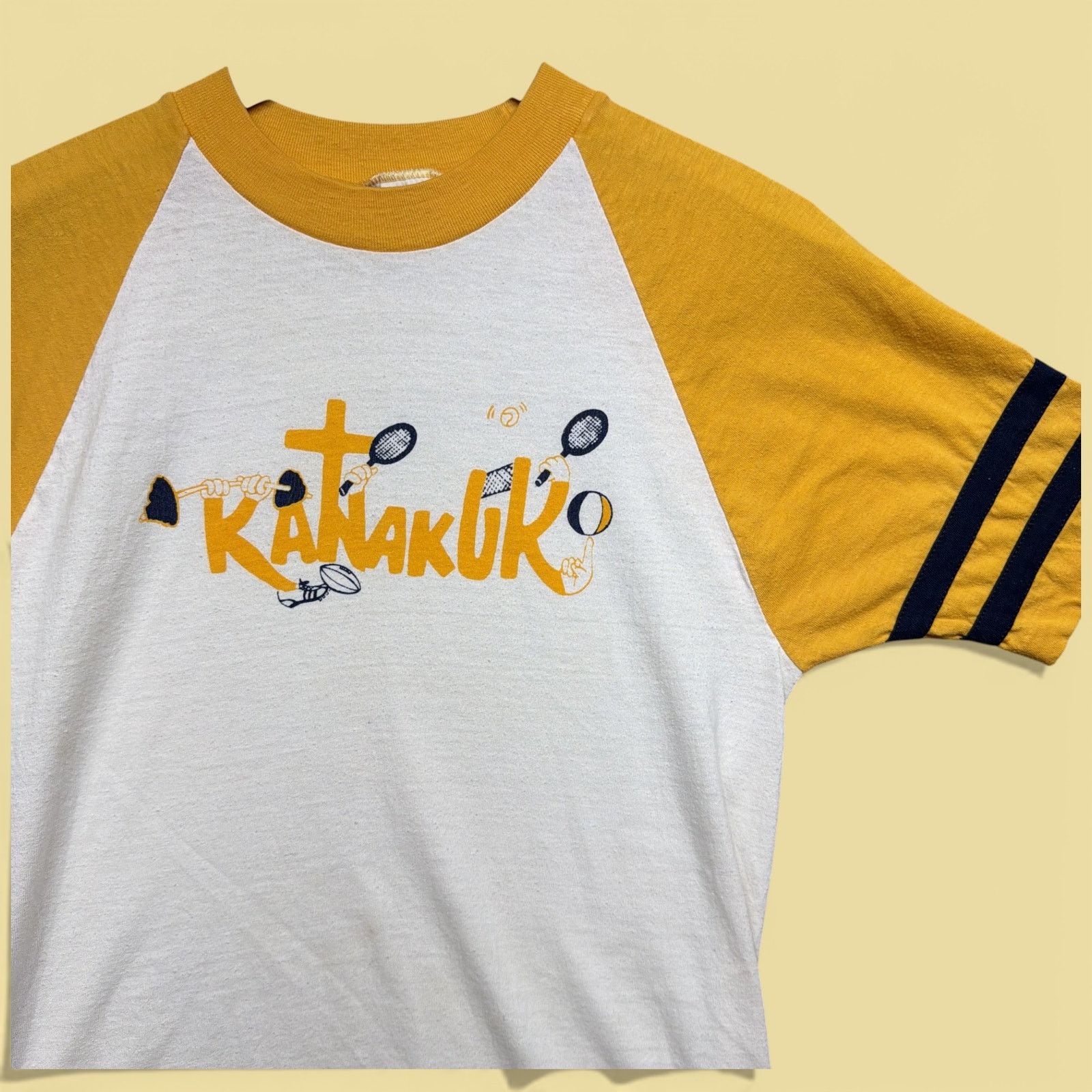 Champion Vintage Champion Camp Kanakuk 70s Blue Bar T Shirt Medium Size US M / EU 48-50 / 2 - 2 Thumbnail