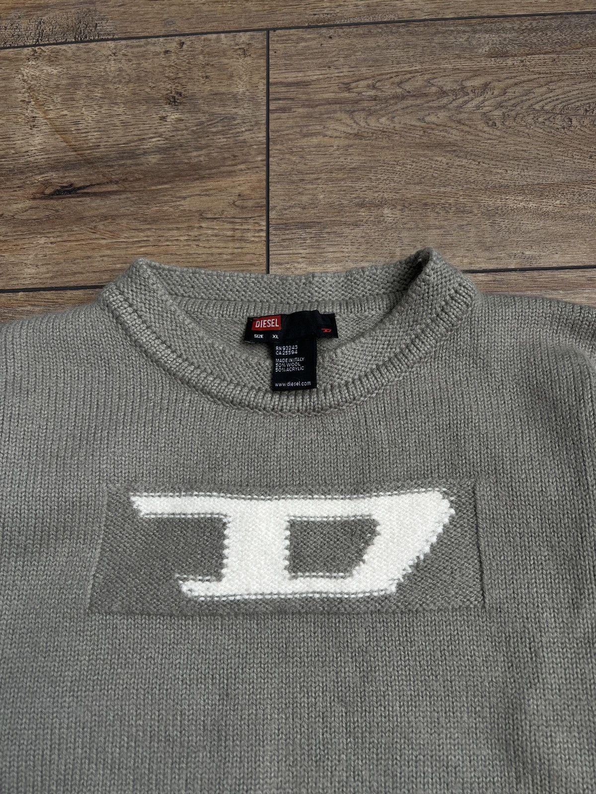 Diesel Diesel Knitted Sweater Vintage Made in Italy Size US L / EU 52-54 / 3 - 5 Thumbnail