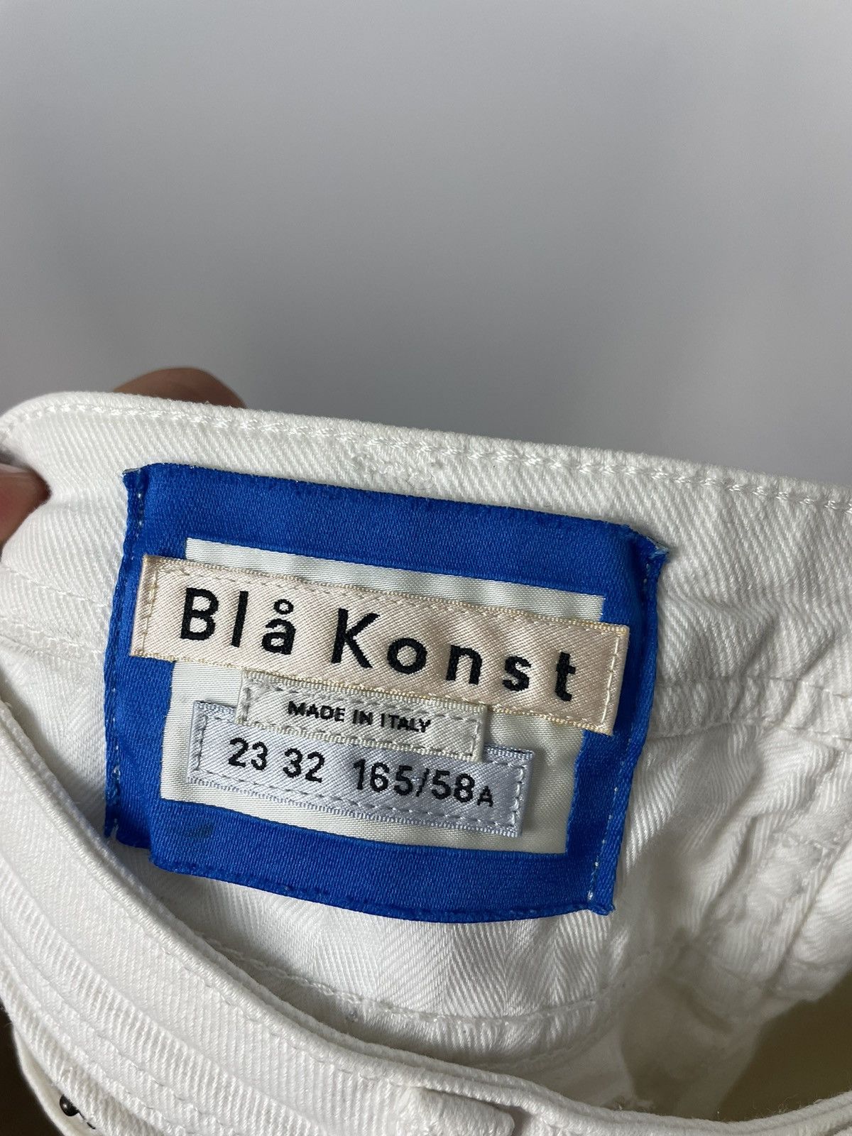 Acne Studios Rare Tiny Size Acne Studios Bla Konst Stockholm White Denim Size 23" - 3 Thumbnail