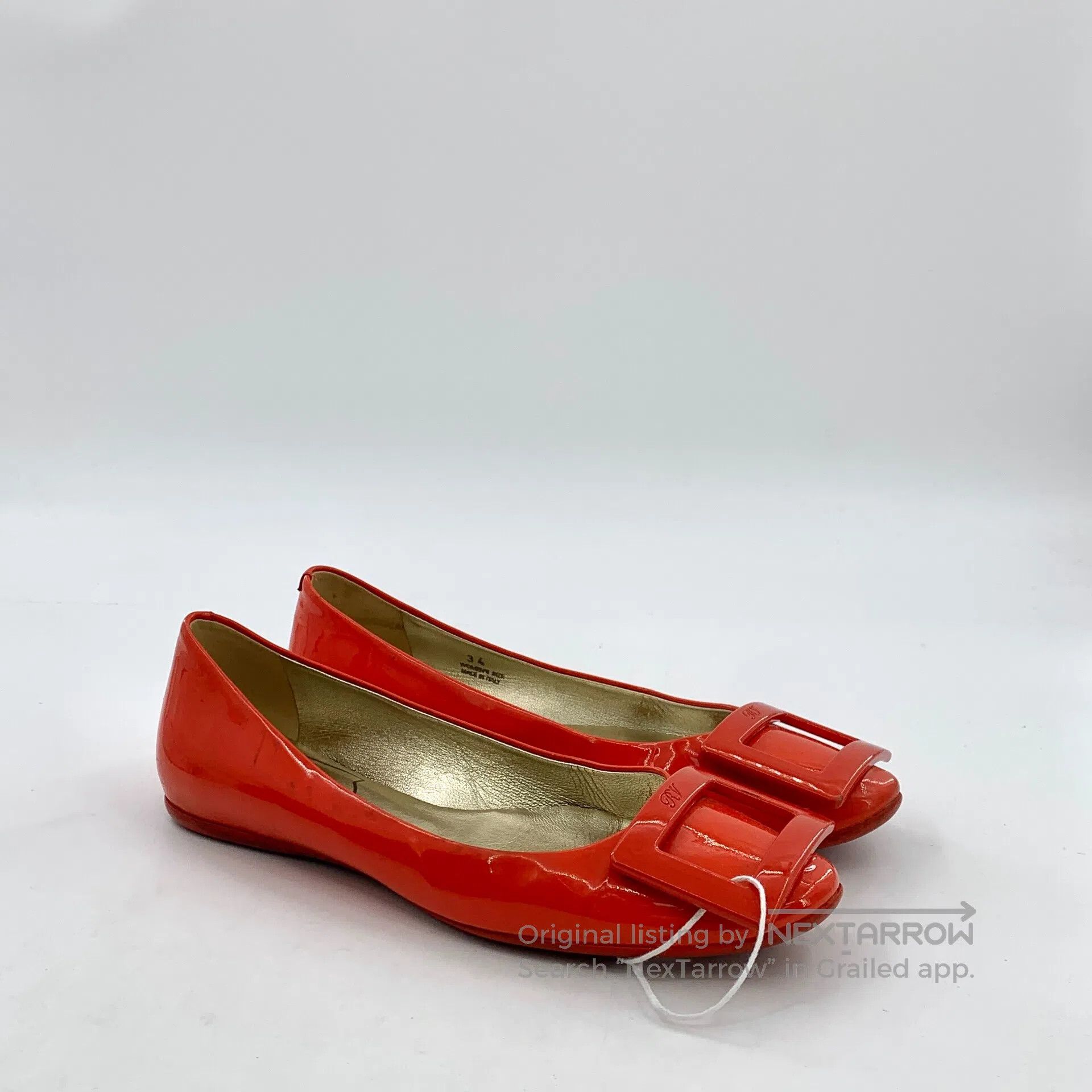 Alexander Wang Alexander Wang Red Patent Leather Square Buckle Casual Fla Size US 12 / IT 42 - 2 Thumbnail