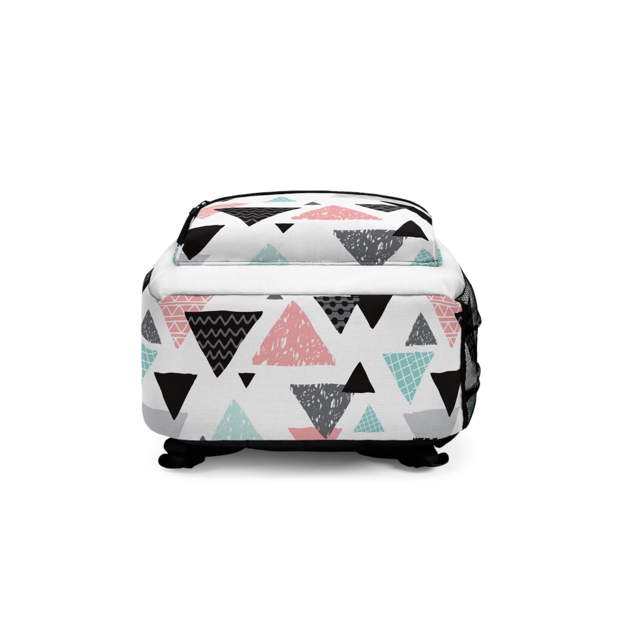 The Unbranded Brand Triangles Design Backpack Size ONE SIZE - 5 Thumbnail