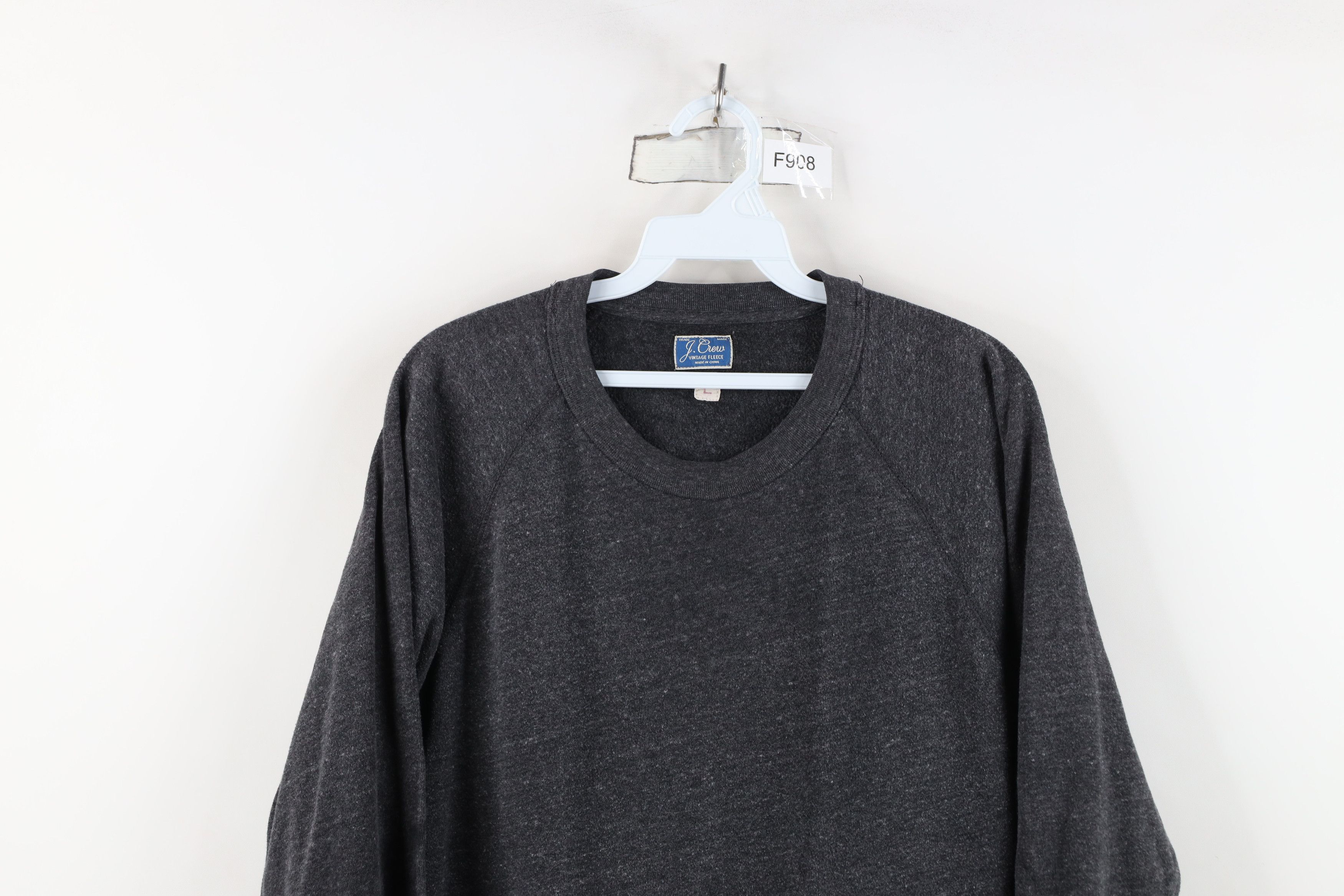 J.Crew J Crew Vintage Fleece Blank Crewneck Sweatshirt Dark Gray Size US L / EU 52-54 / 3 - 2 Thumbnail