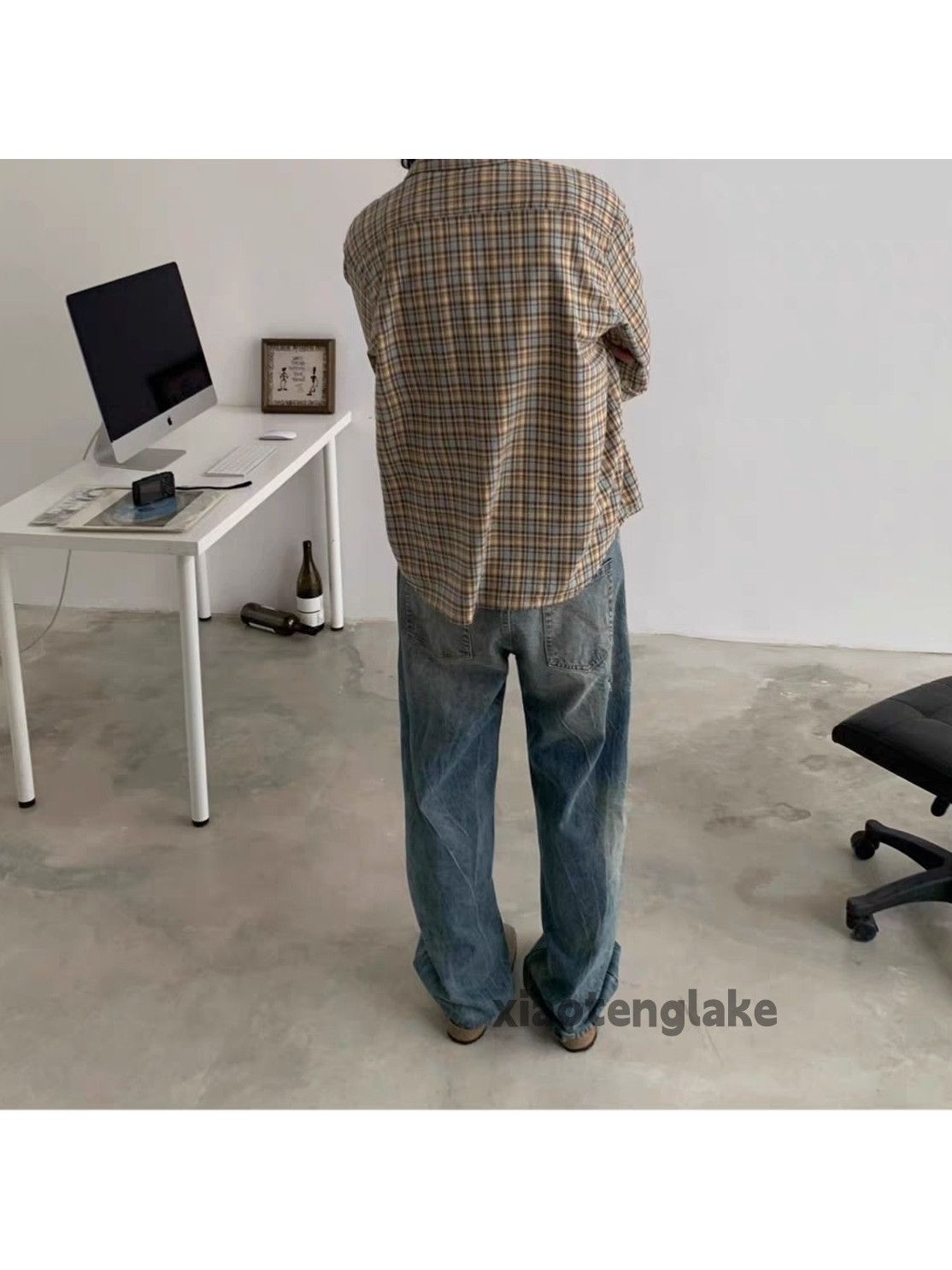 Jean × Vintage washed faded cleanfit yuppie damaged hiphop jeans Size US 28 / EU 44 - 2 Thumbnail