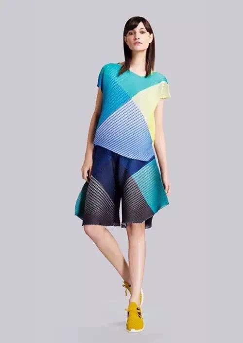 Issey Miyake Issey Miyake Color block dress Size XXL / US 16-18 / IT 52-54 - 2 Thumbnail