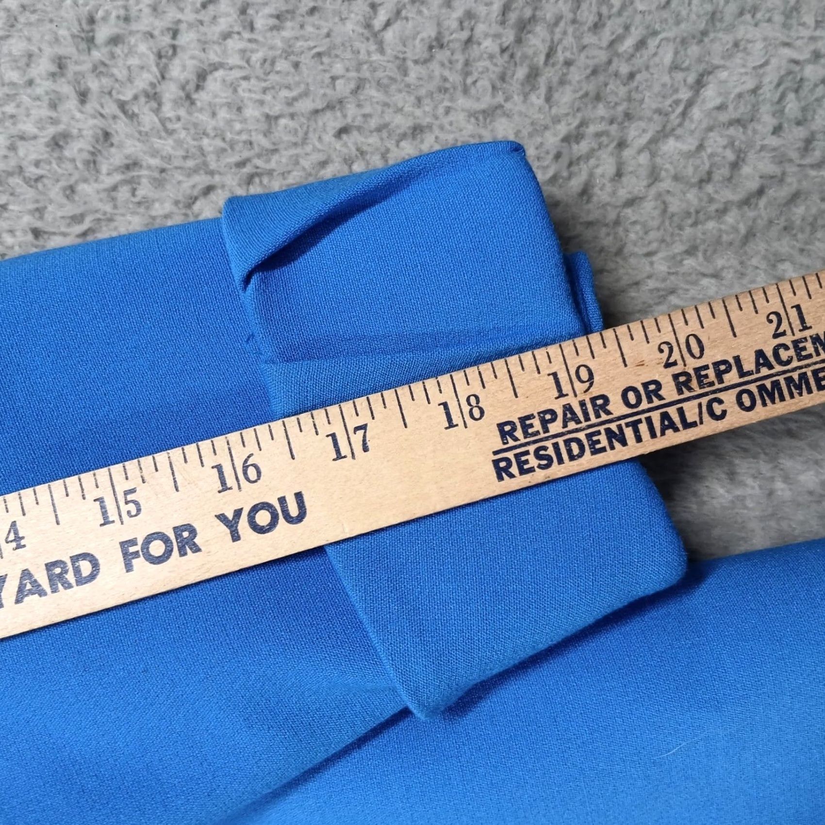 Vintage Tahari Arthur S Levine Blazer Jacket Women Blue Solid 3/4 Sleeve Button Single-Breasted Lined Workwear Tailored Size L / US 10 / IT 46 - 7 Thumbnail