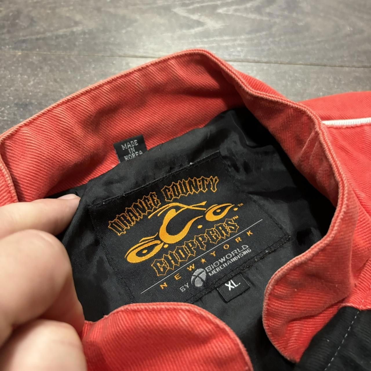 Designer Vintage Orange County Choppers Embroidered Racing Jacket XL Size US XL / EU 56 / 4 - 8 Thumbnail