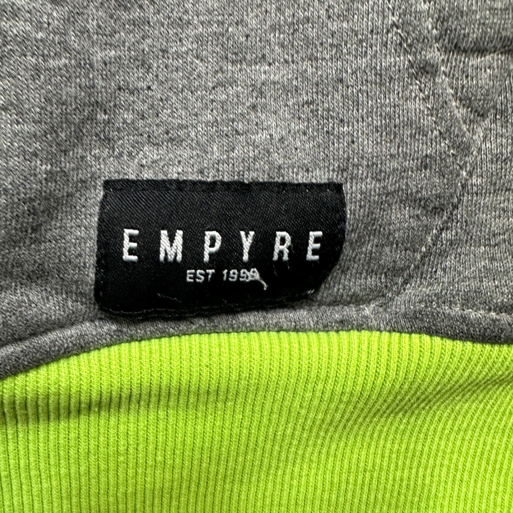 Empyre Empyre Hoodie Mens L Gray Sweatshirt Skateboard Color Block Y2K Grunge Punk Rock Hooded Pockets Pullover Size US L / EU 52-54 / 3 - 6 Thumbnail