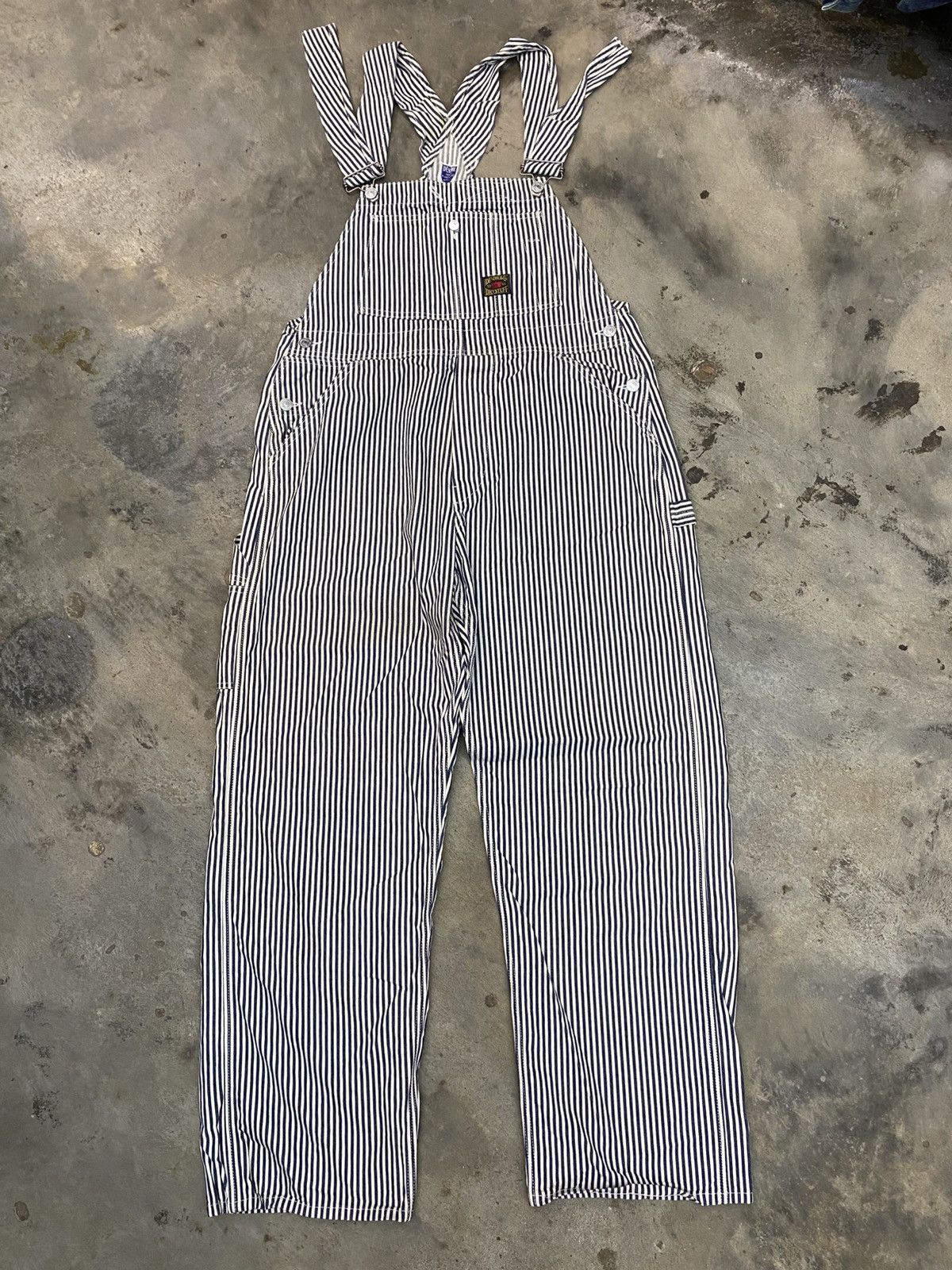 Denime × Designer × Japanese Brand Vintage denime hickory overal 90s best on brand Size US 33 - 12 Thumbnail