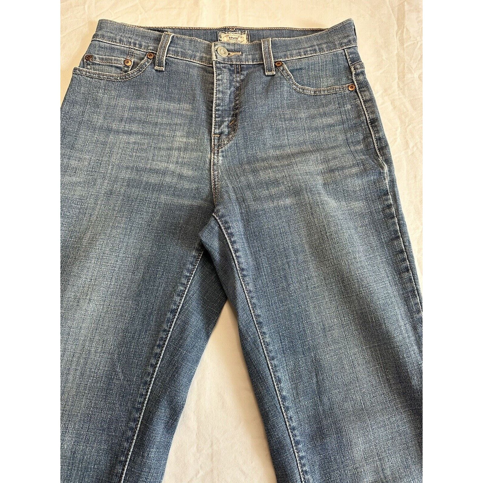 Levi's Levis Original Perfectly Slimming 512 Jeans Blue Sz 6M VTG Size 28" / US 6 / IT 42 - 4 Thumbnail