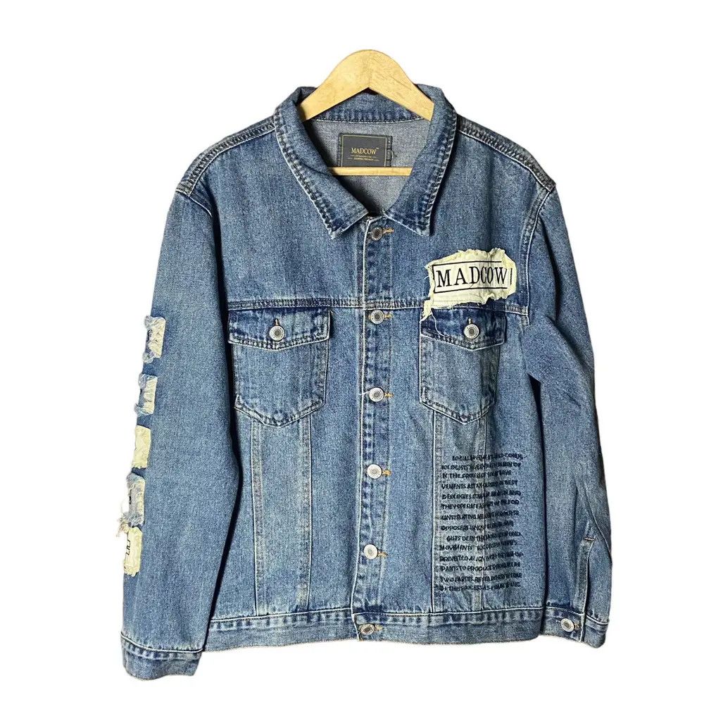 Other Madcow Distressed Poem Patch Jeans Jacket Size US M / EU 48-50 / 2 - 2 Thumbnail