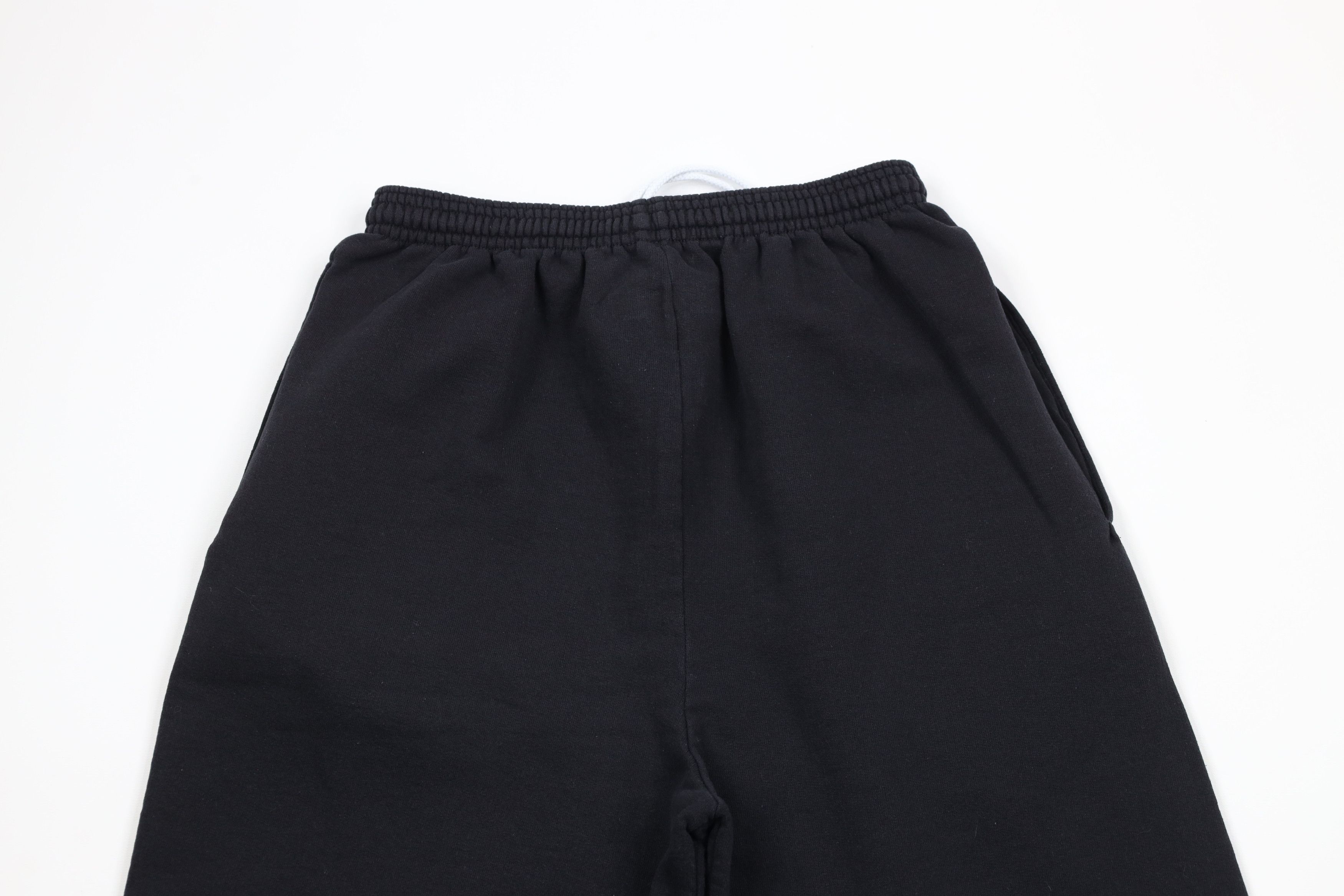 Vintage Vintage 90s Streetwear Faded Blank Wide Leg Sweatpants Black Size US 34 / EU 50 - 9 Thumbnail