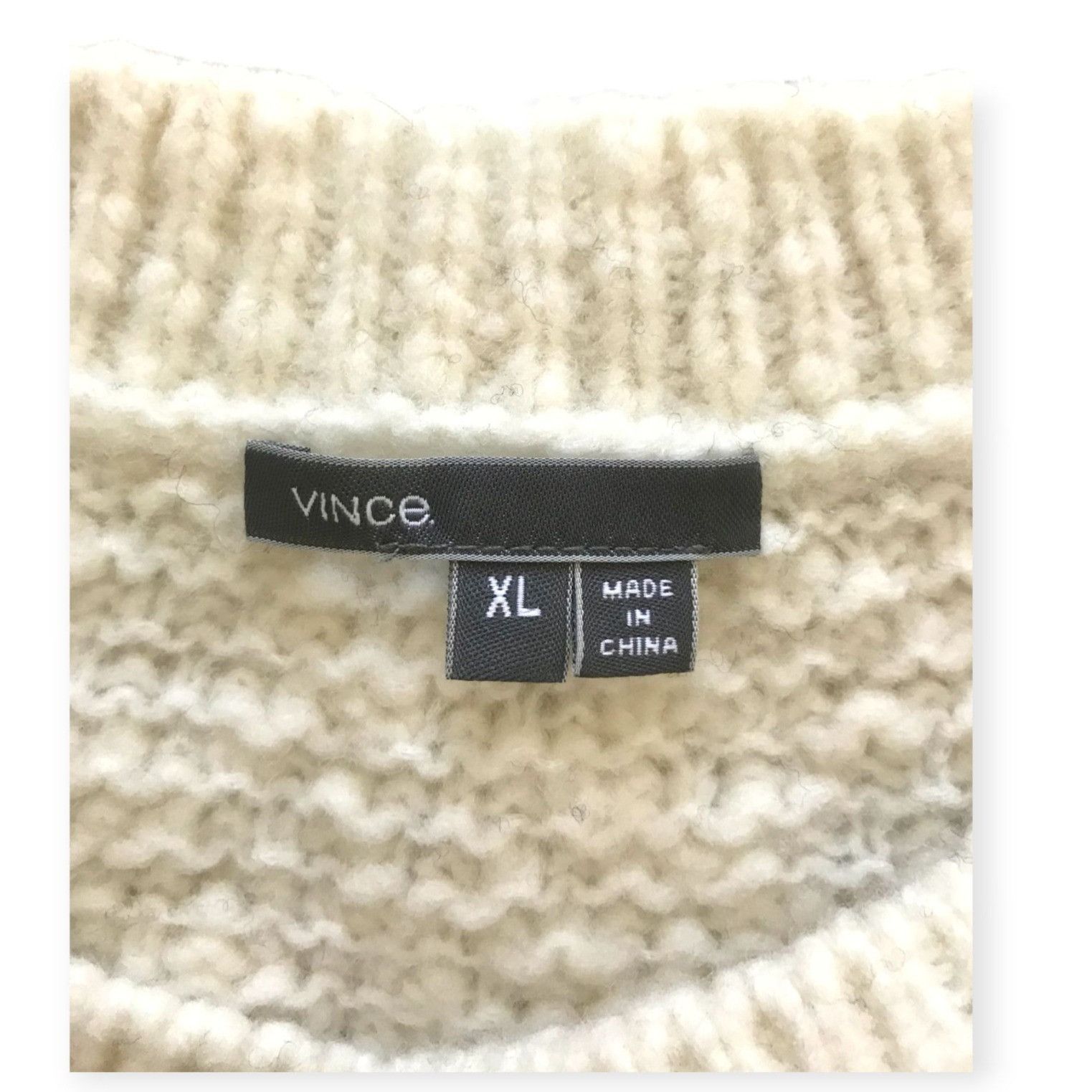 Vince Vince Wool Blend Textured Striped Sweater, Size XL Size XL / US 12-14 / IT 48-50 - 3 Thumbnail