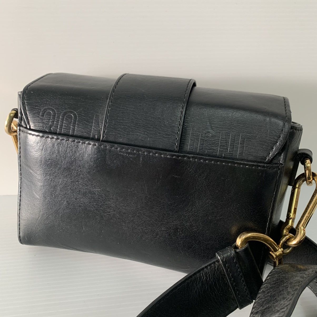 Dior Christian Dior Leather Black Crossbody Bag Size ONE SIZE - 3 Thumbnail