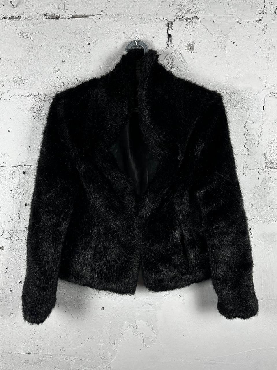 Other Vintage Avantgarde Biker Cropped Faux Fur Jacket Y2K Size US M / EU 48-50 / 2 - 1 Thumbnail