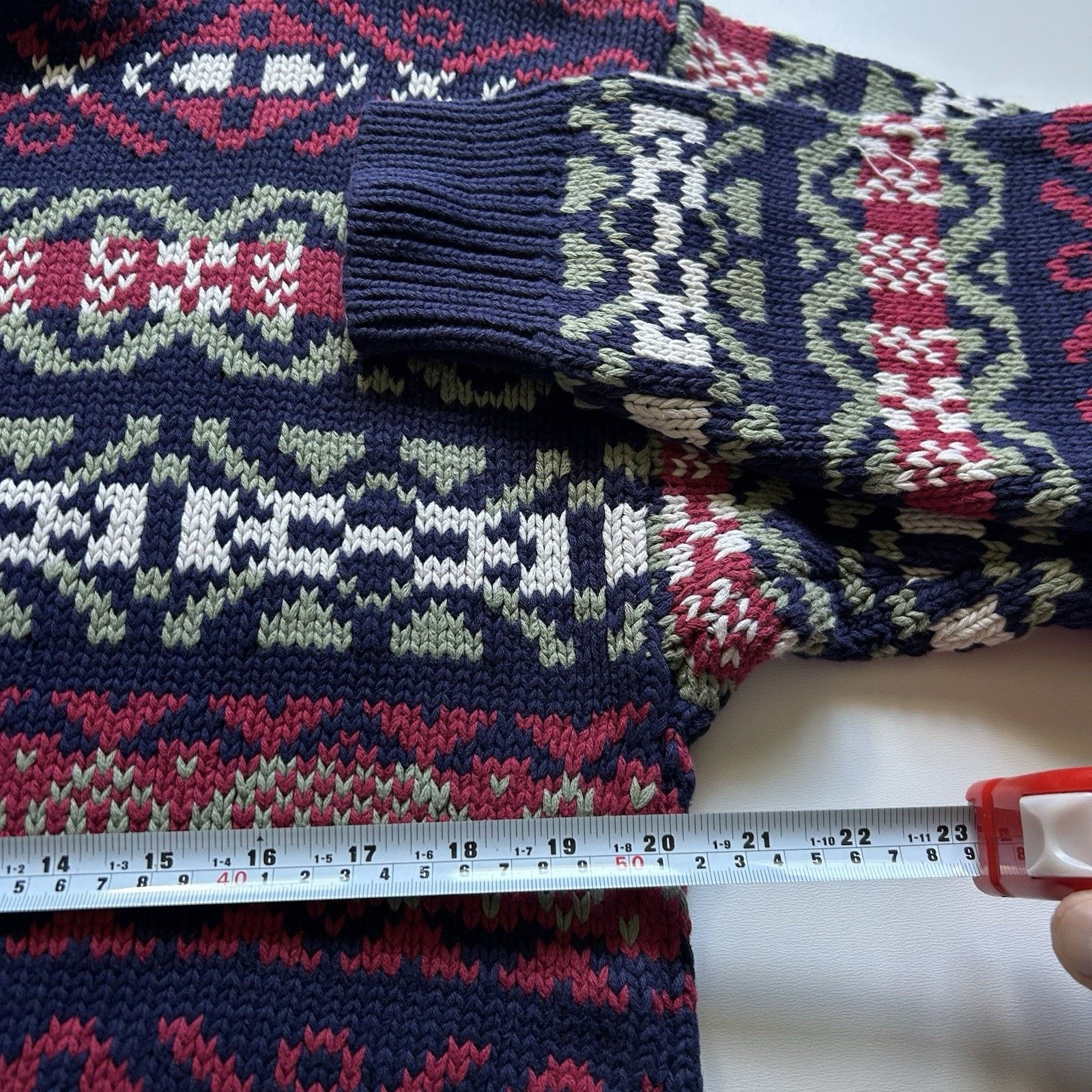 Gap Vintage 90s GAP Knit Sweater Large Geometric Pattern Rare Size US L / EU 52-54 / 3 - 5 Thumbnail