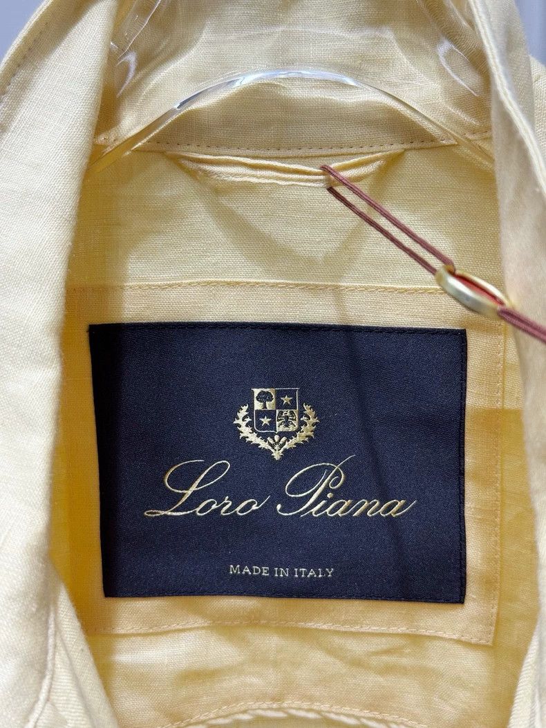 Loro Piana LORO PIANA Yellow linen coat Size XS / US 0-2 / IT 36-38 - 4 Thumbnail