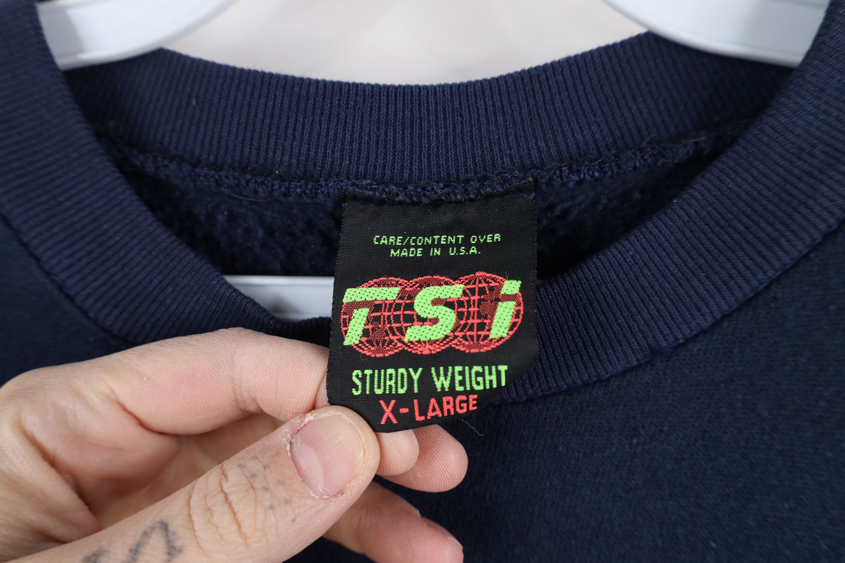 Vintage Vintage 90s University of Michigan Crewneck Sweatshirt USA Size US XL / EU 56 / 4 - 6 Thumbnail