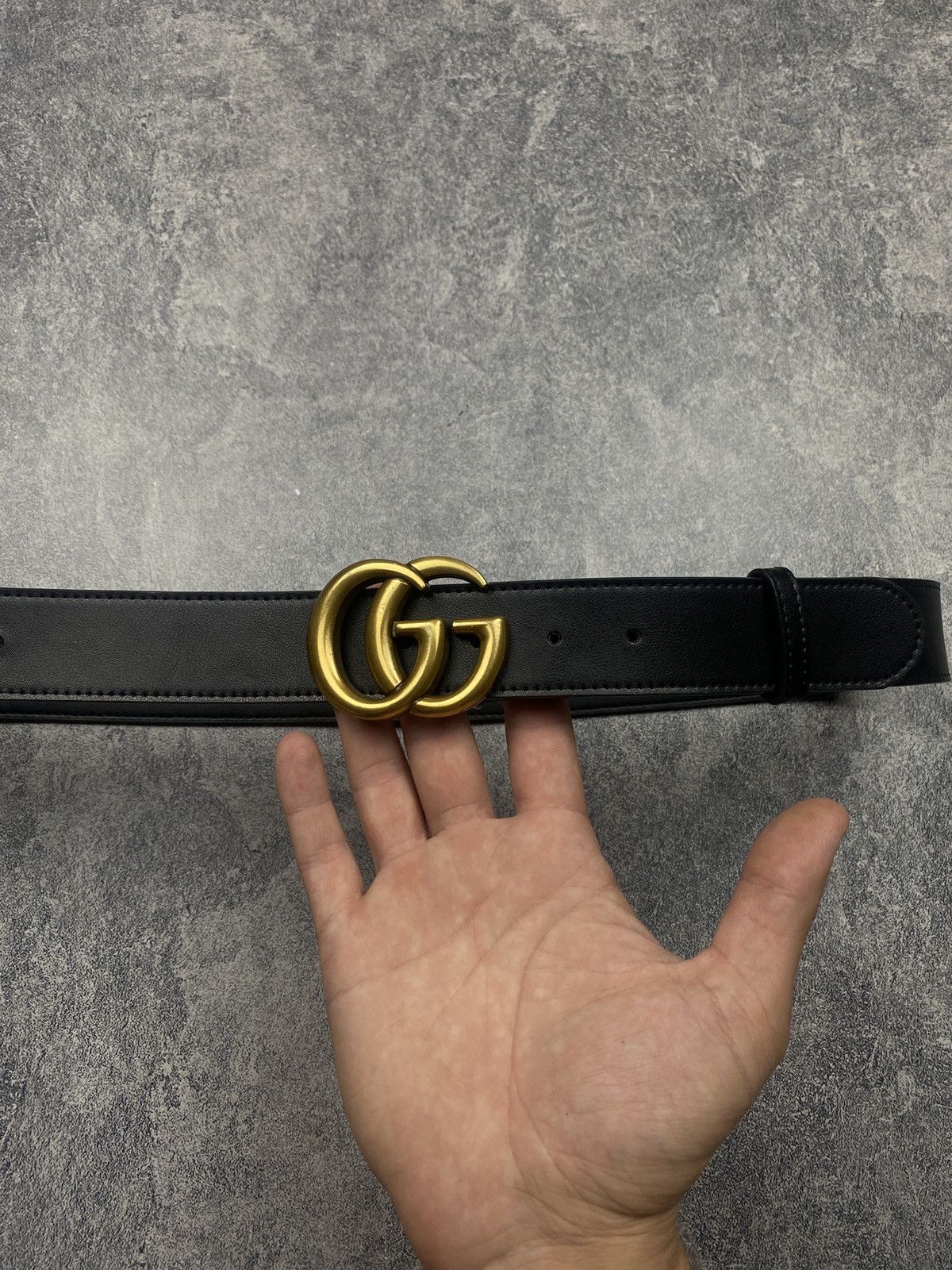 Gucci Gucci Belt 114984 Black Luxury Belt Size ONE SIZE - 2 Thumbnail