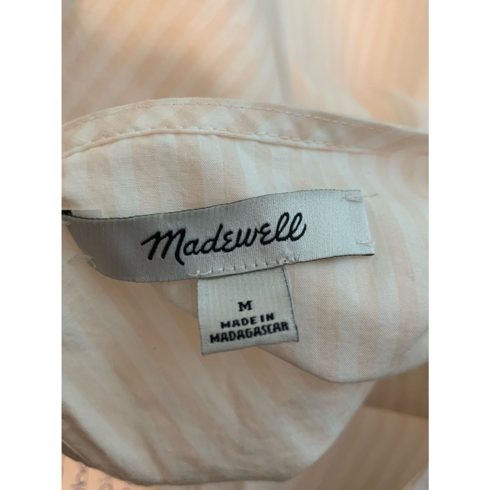 Madewell Madewell pink striped bell sleeves boho blouse size M Size M / US 6-8 / IT 42-44 - 3 Thumbnail