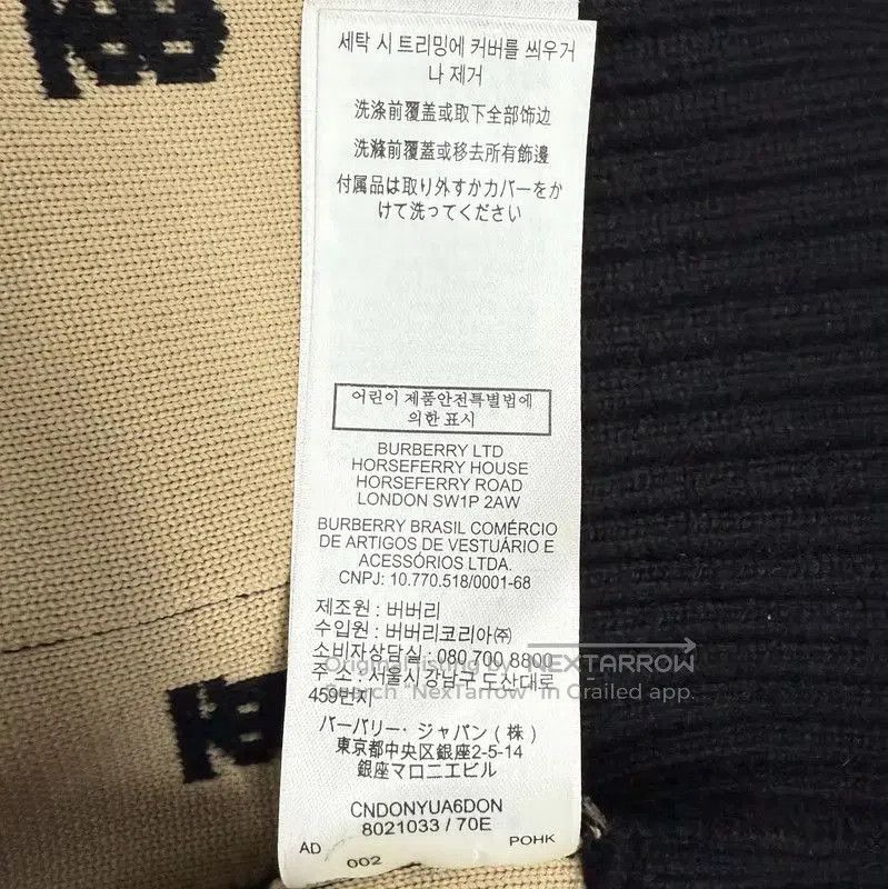 Burberry Burberry Women's Colorblock Wool Cardigan. Size S / US 4 / IT 40 - 8 Thumbnail
