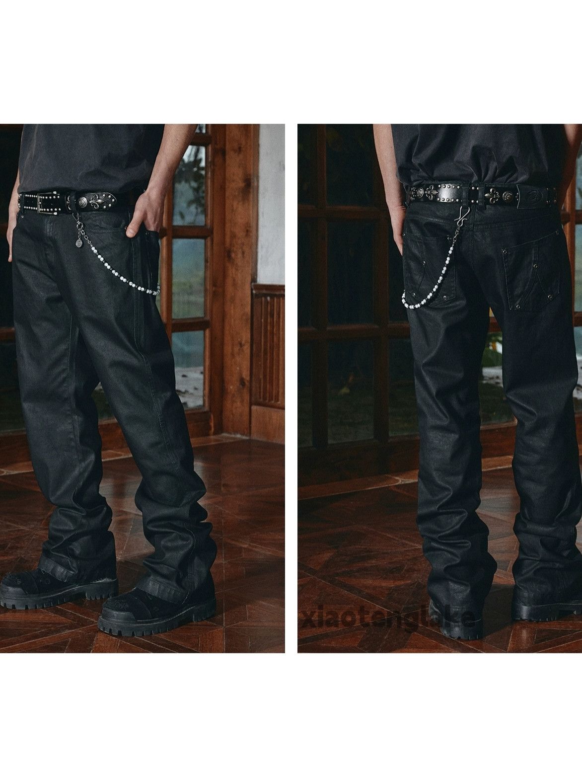 Designer × Jean × Vintage wax utility punk grunge bootcut hiphop jeans Size US 36 / EU 52 - 7 Thumbnail