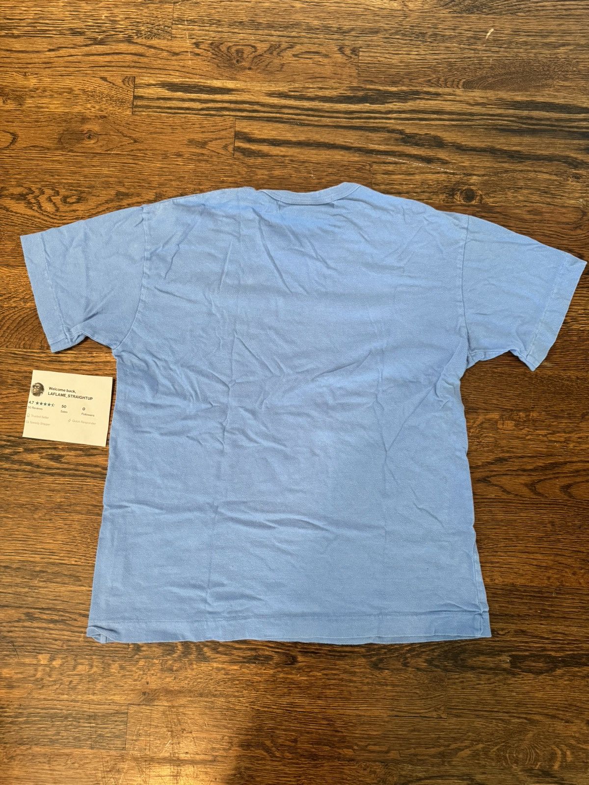 Comme des Garcons Comme des Garçons Light Blue Play Tee Size US L / EU 52-54 / 3 - 5 Thumbnail