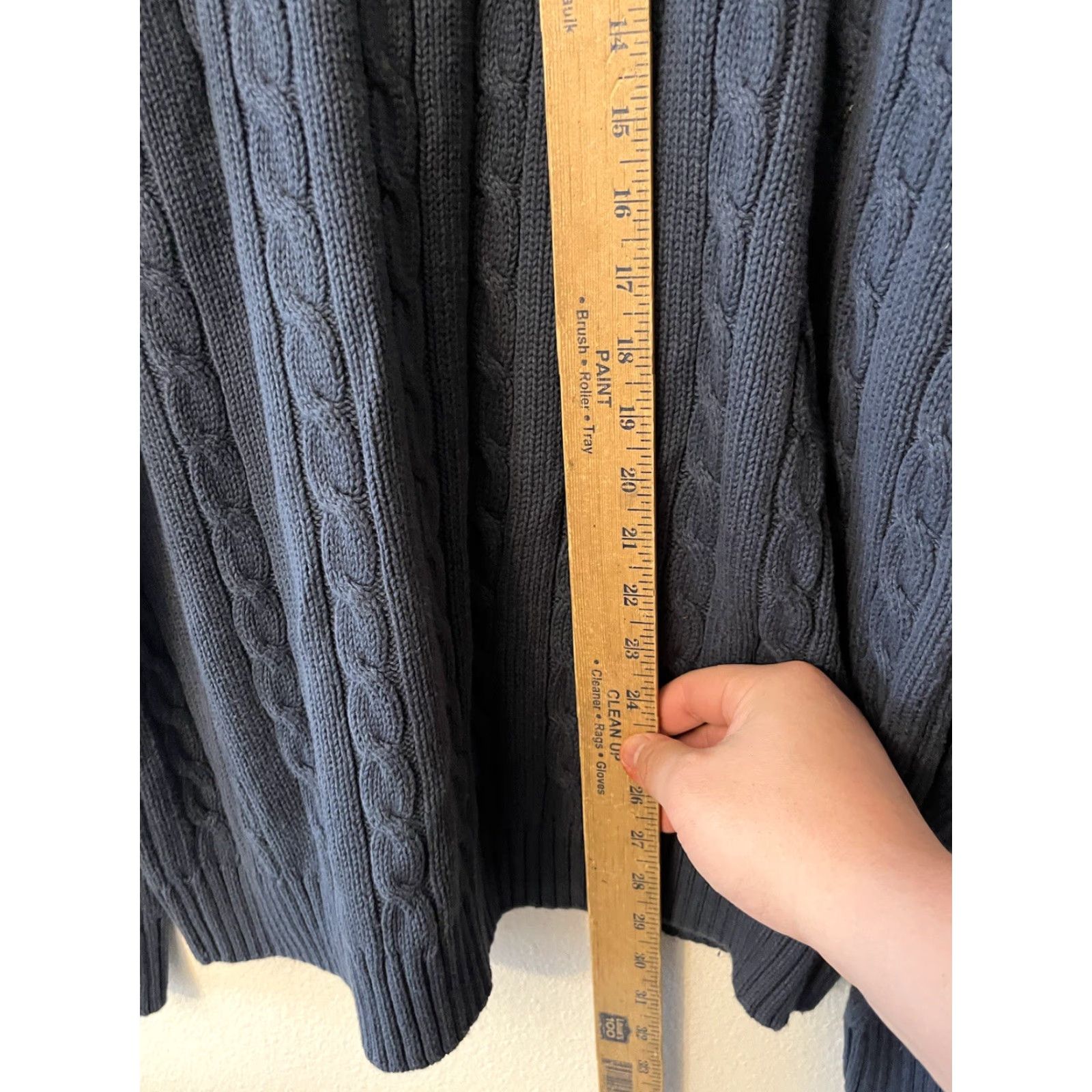 Chaps Chaps Sweater Pullover Cable Knit Long Sleeve Crew Neck XL Blue Men's Size US XL / EU 56 / 4 - 5 Thumbnail